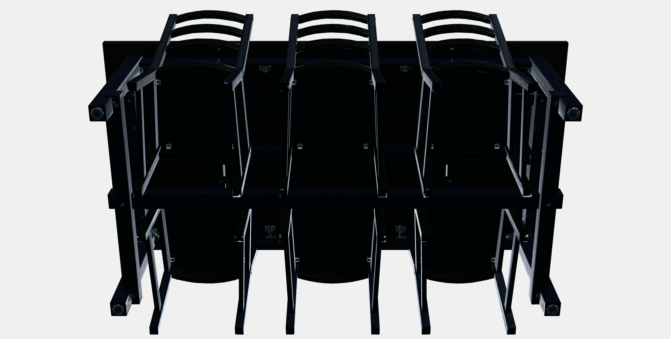 NORDVIKEN - NORDVIKEN Table and 6 chairs 1 Low-poly 3D model_8