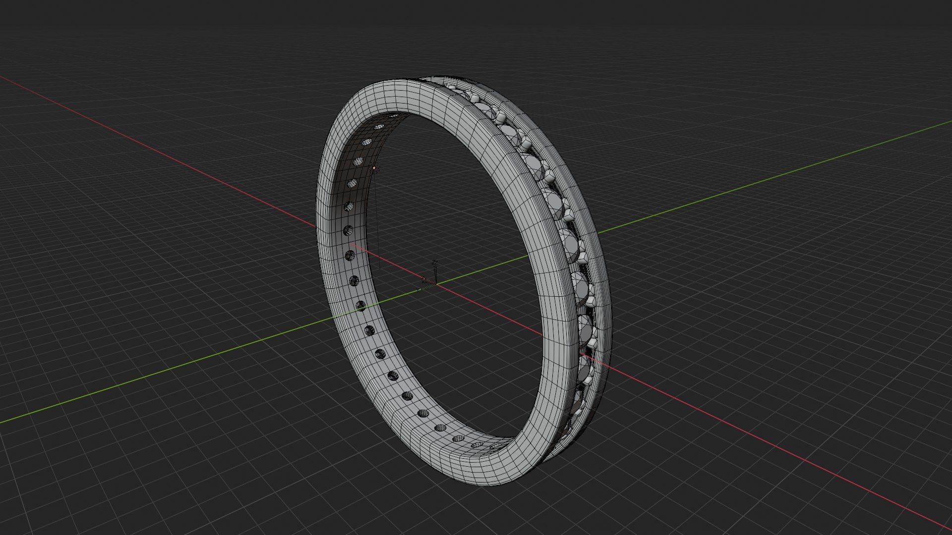 Diamond Bracelet High Jewelry blend mtl stl obj 3D print model 3D print model_6