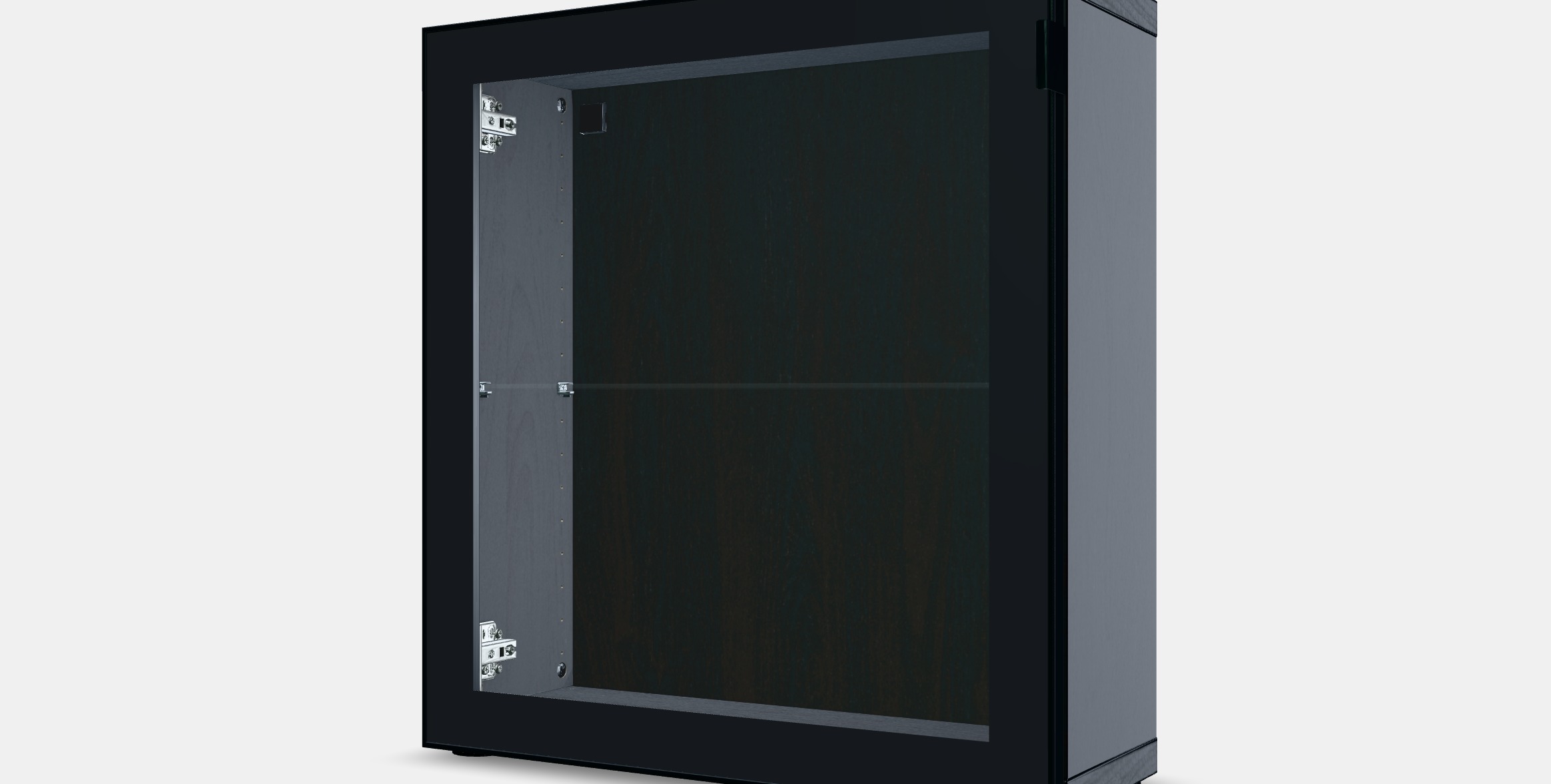 BESTA Shelf unit with glass door 21 Low-poly 3D model_12