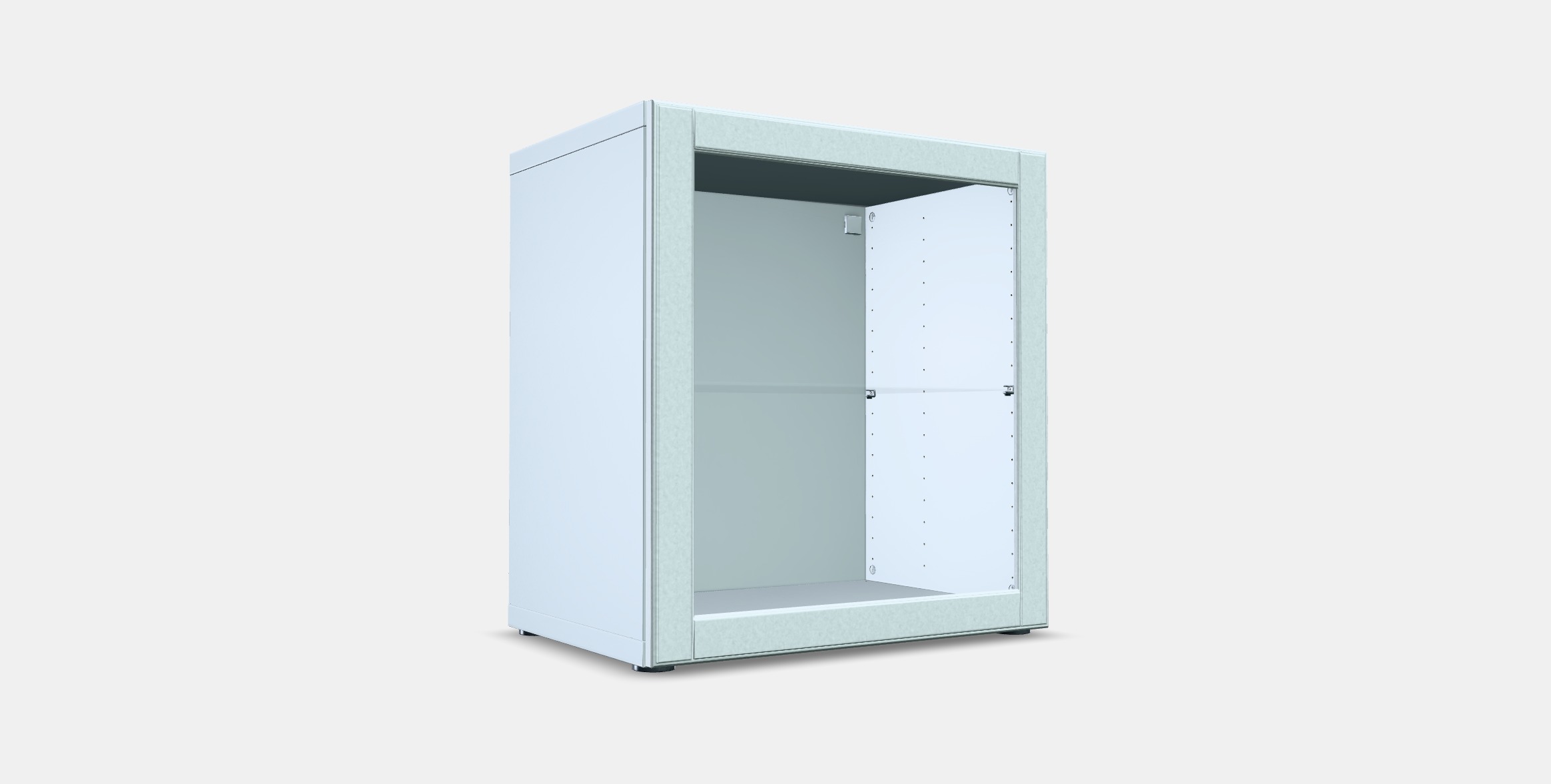 BESTA Shelf unit with door 50 Low-poly 3D model_3