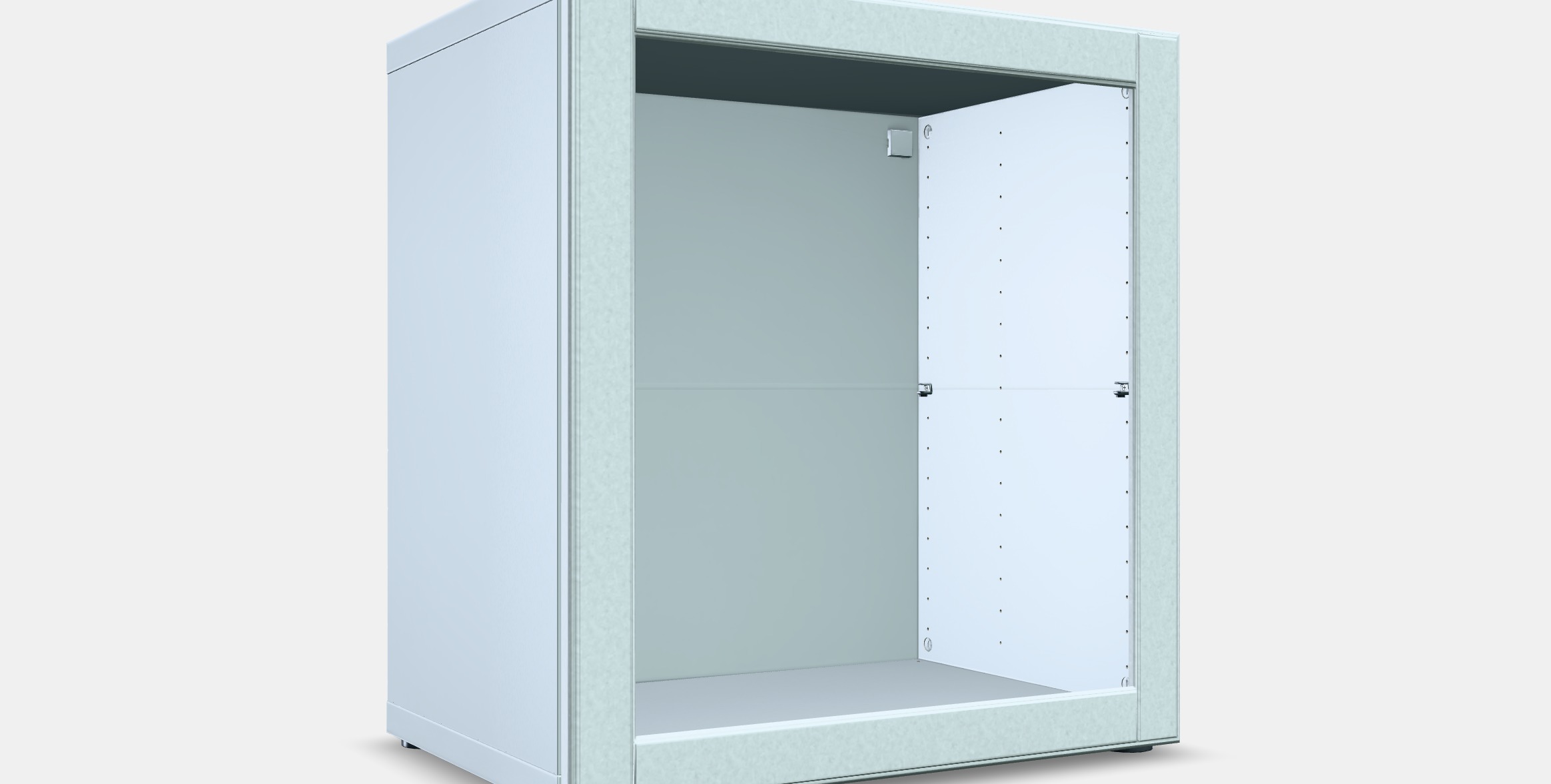 BESTA Shelf unit with door 50 Low-poly 3D model_9