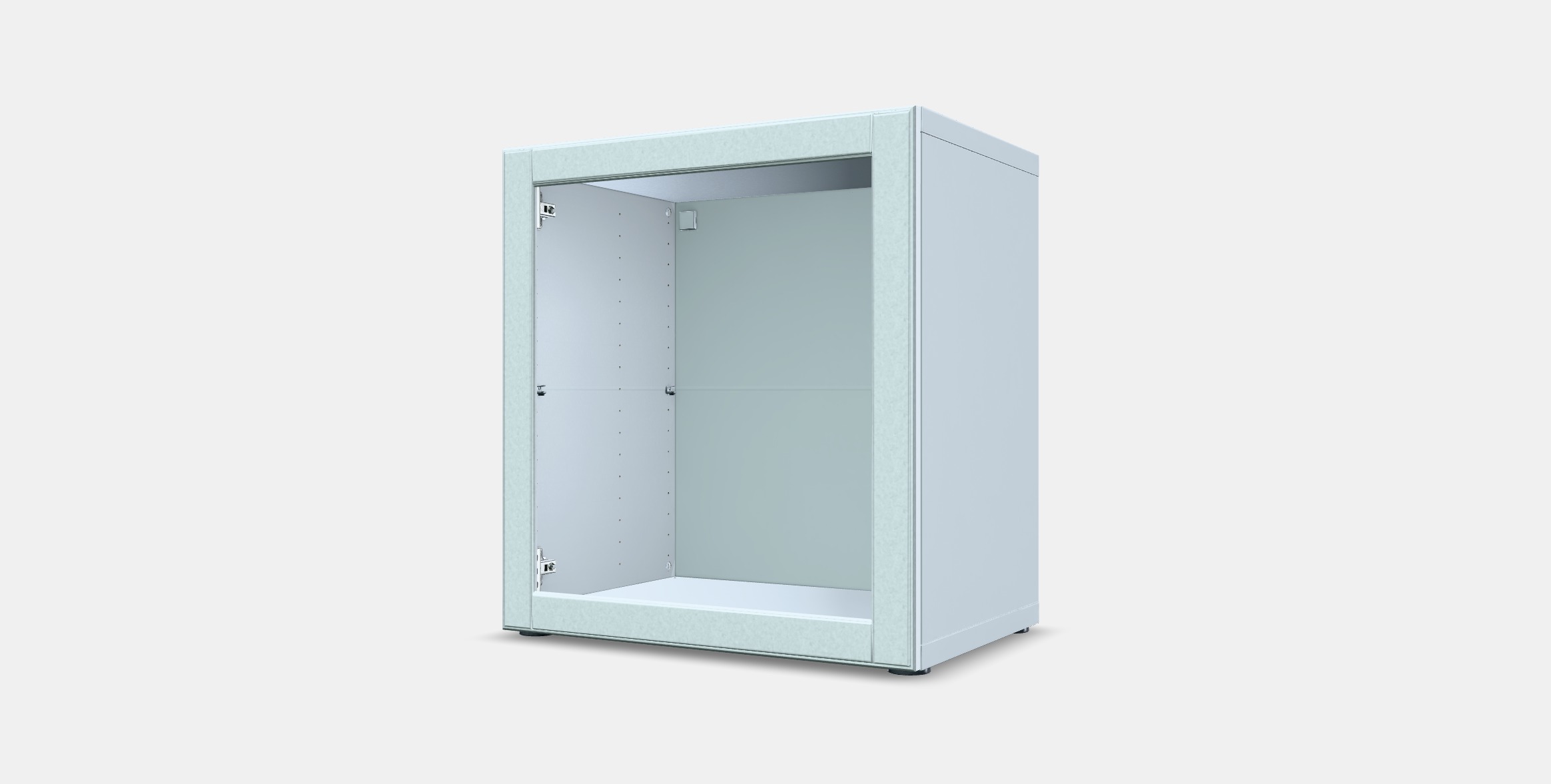BESTA Shelf unit with door 50 Low-poly 3D model_12