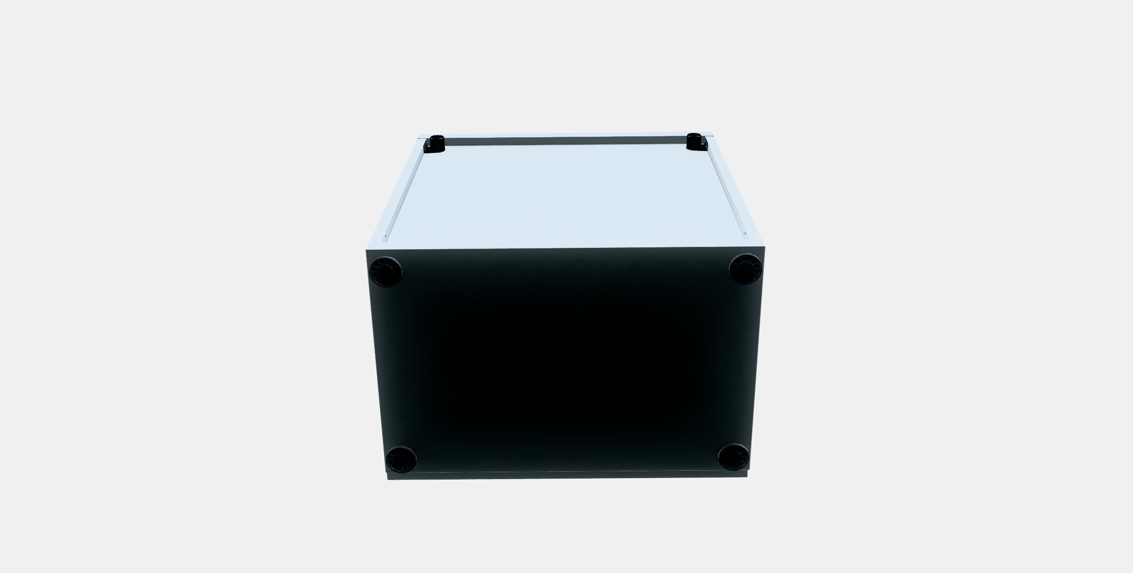 BESTA Shelf unit with door 50 Low-poly 3D model_6