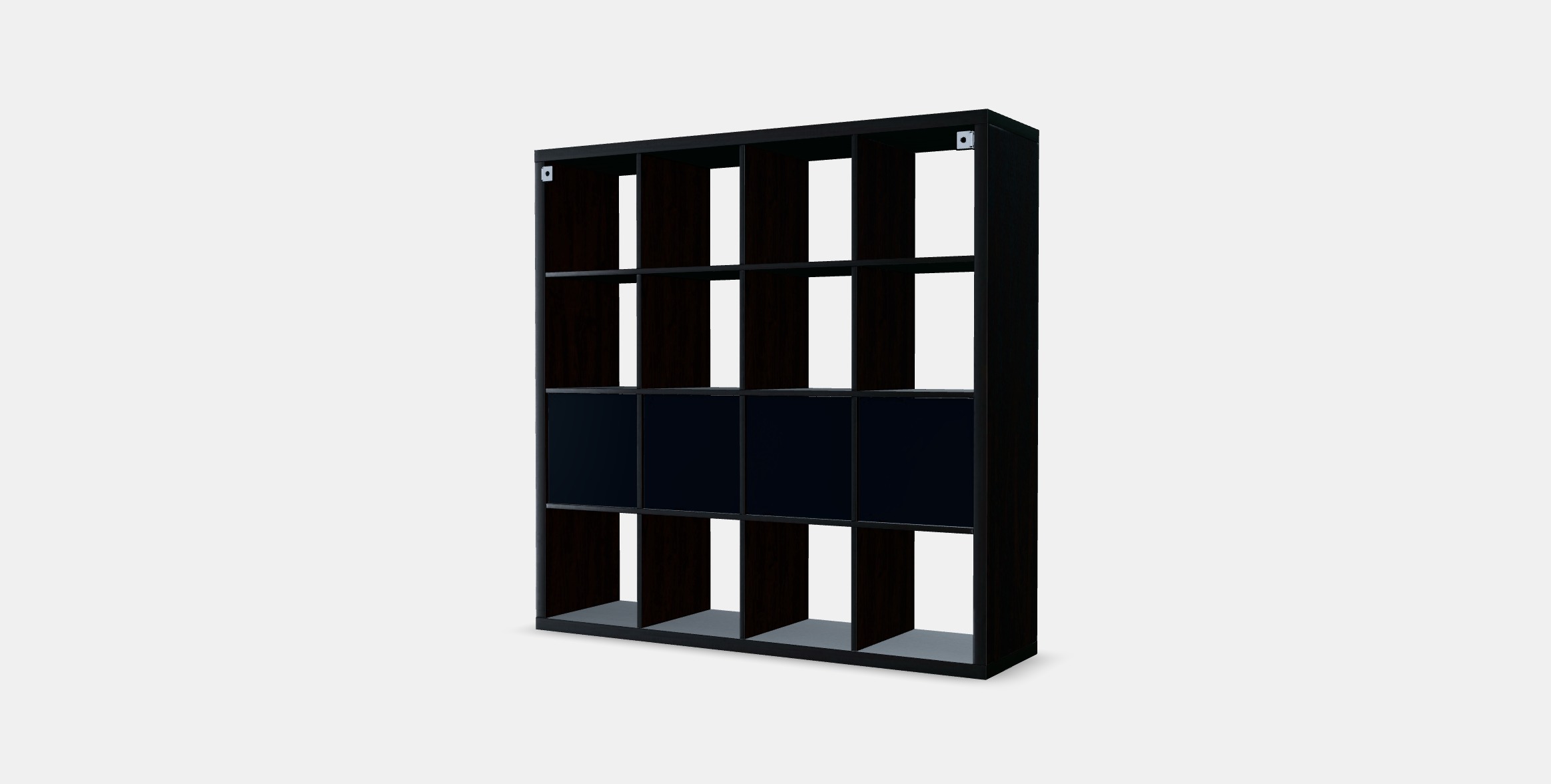 KALLAX Shelving unit with 4 inserts 16 Low-poly 3D model_4