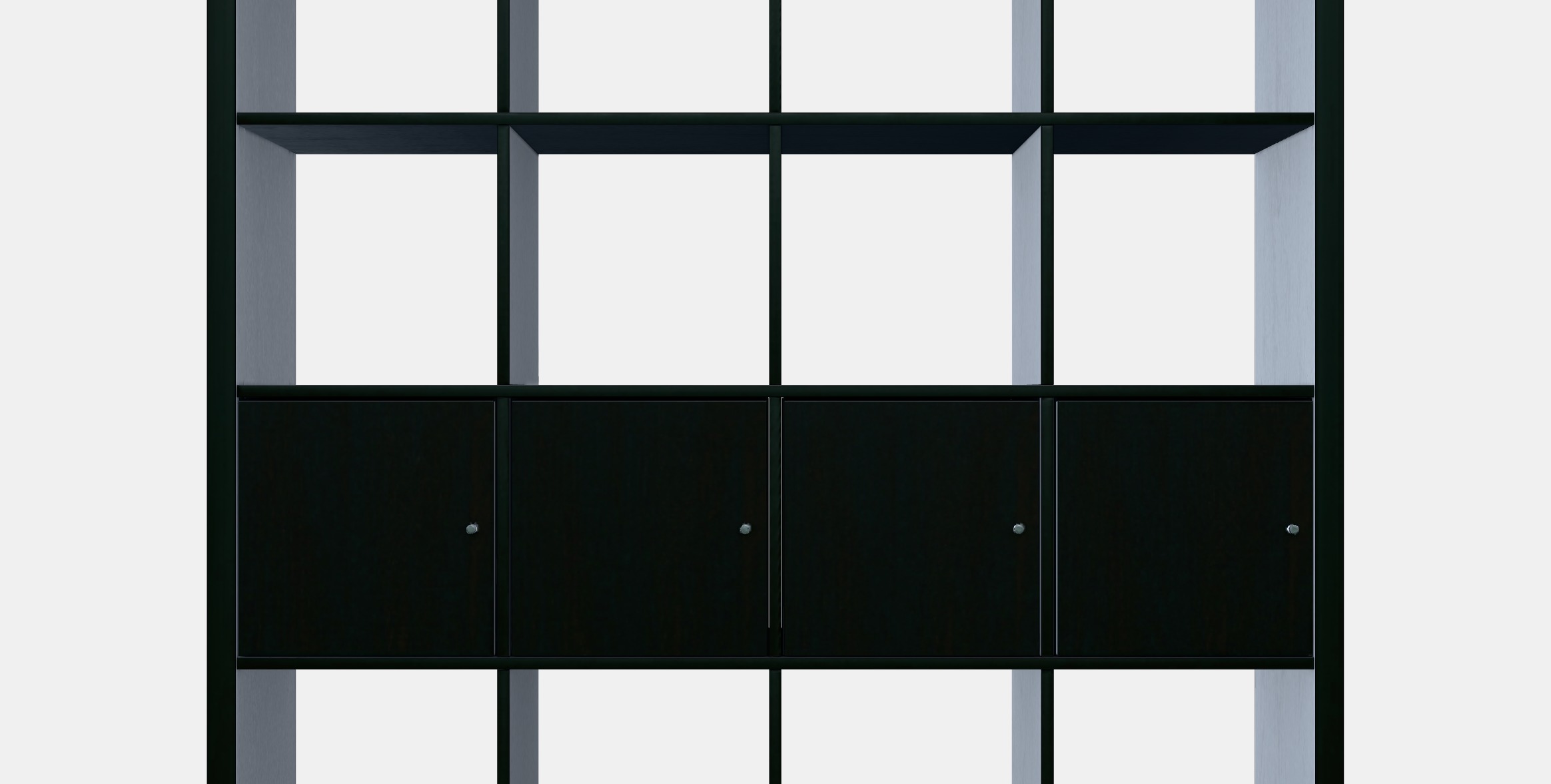 KALLAX Shelving unit with 4 inserts 16 Low-poly 3D model_11