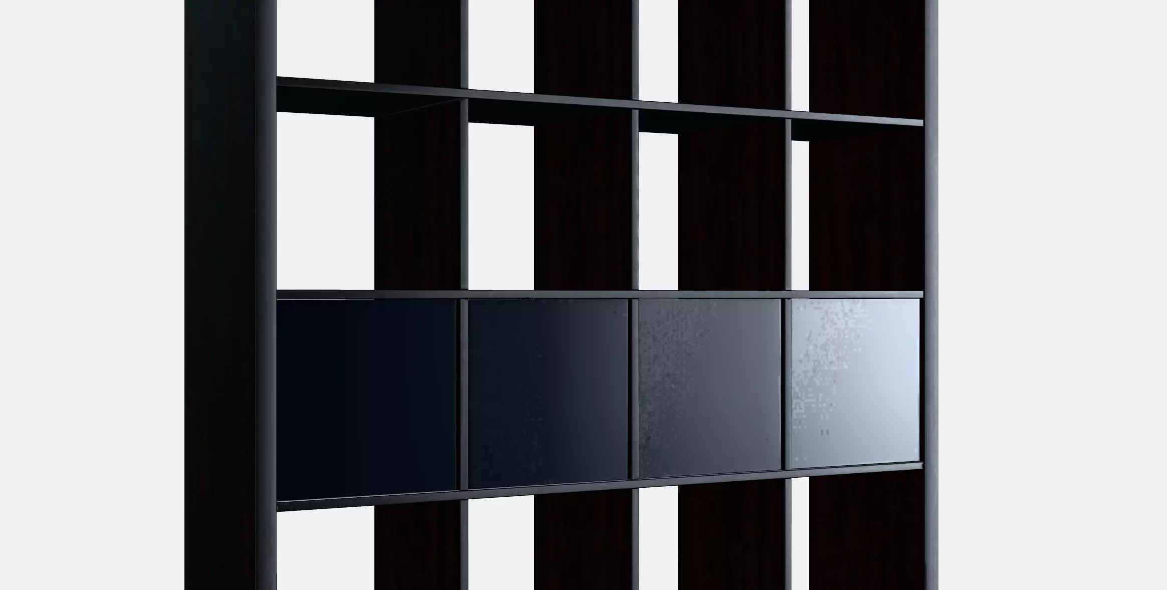 KALLAX Shelving unit with 4 inserts 16 Low-poly 3D model_0