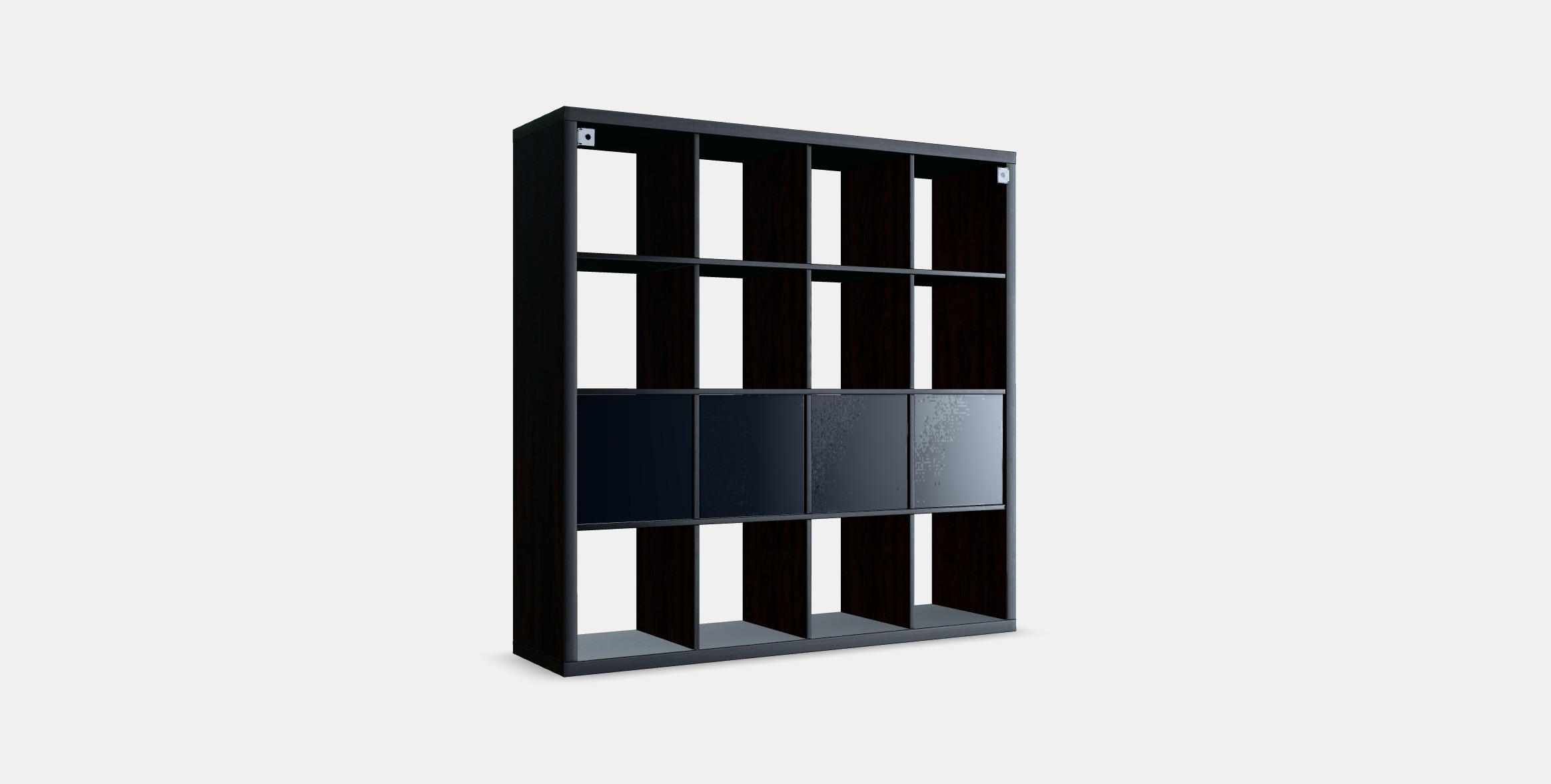 KALLAX Shelving unit with 4 inserts 16 Low-poly 3D model_16