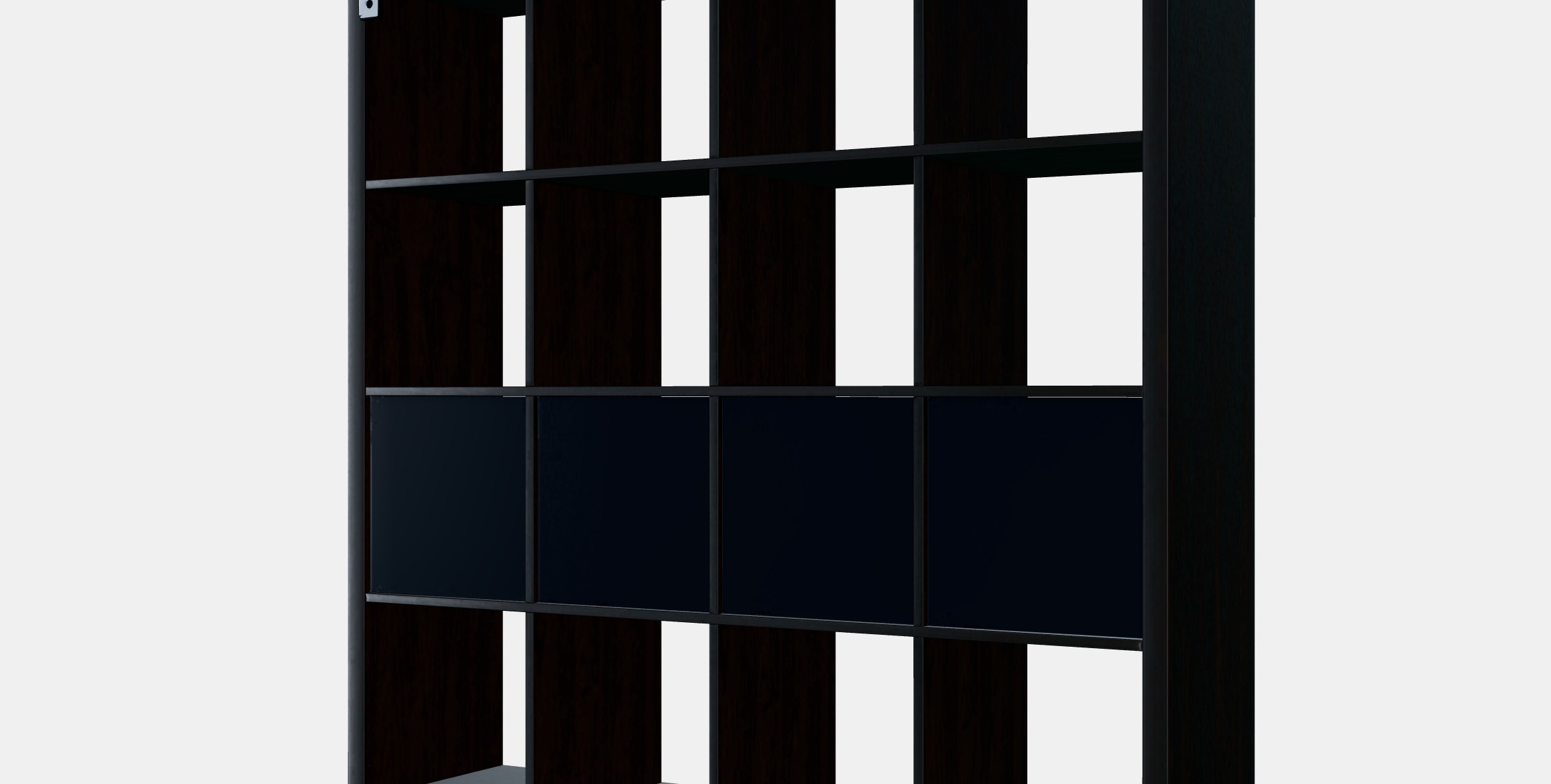 KALLAX Shelving unit with 4 inserts 16 Low-poly 3D model_6