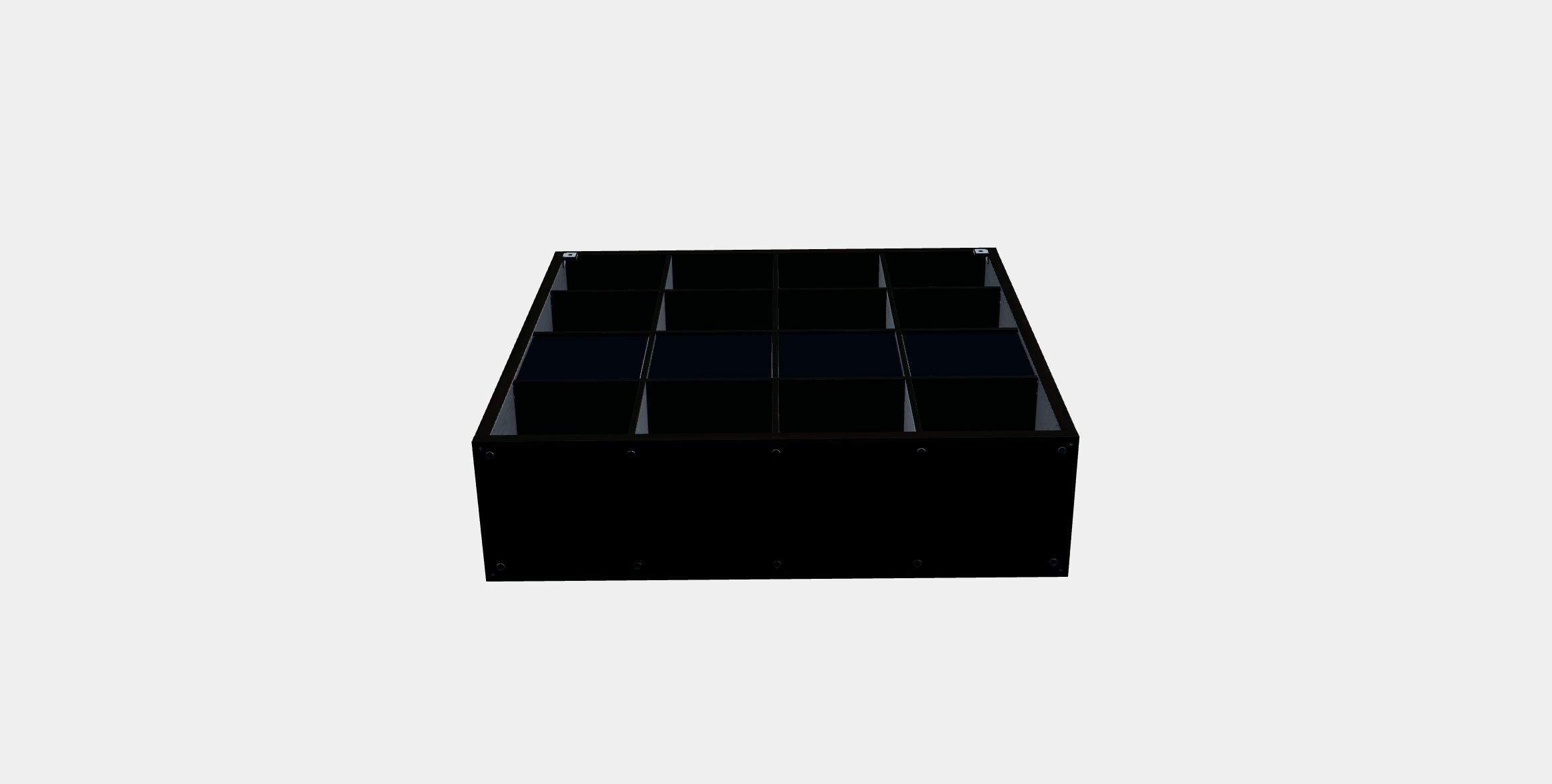 KALLAX Shelving unit with 4 inserts 16 Low-poly 3D model_7