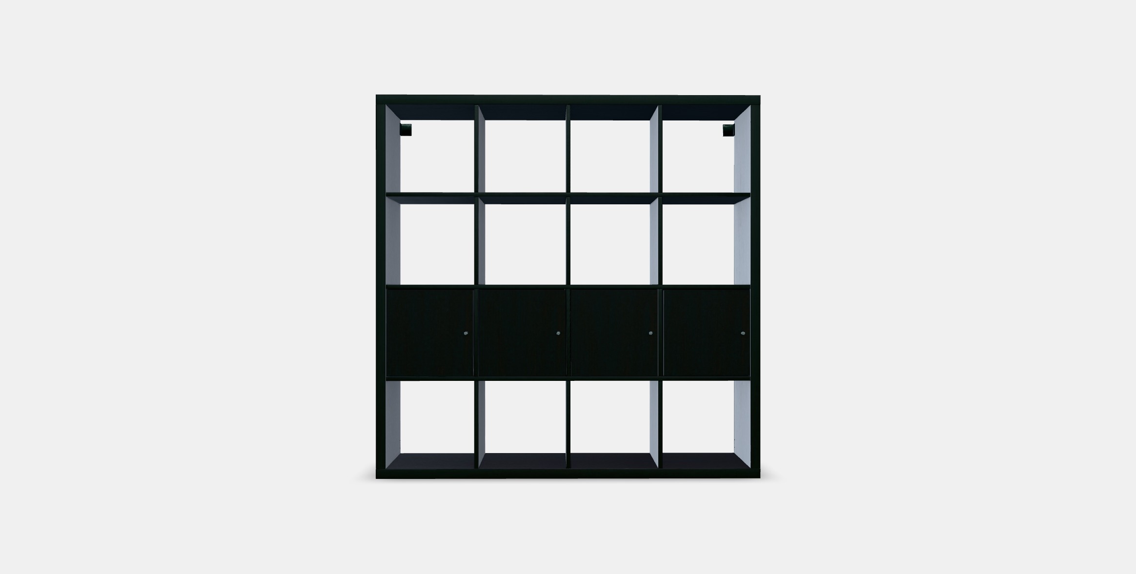KALLAX Shelving unit with 4 inserts 16 Low-poly 3D model_9