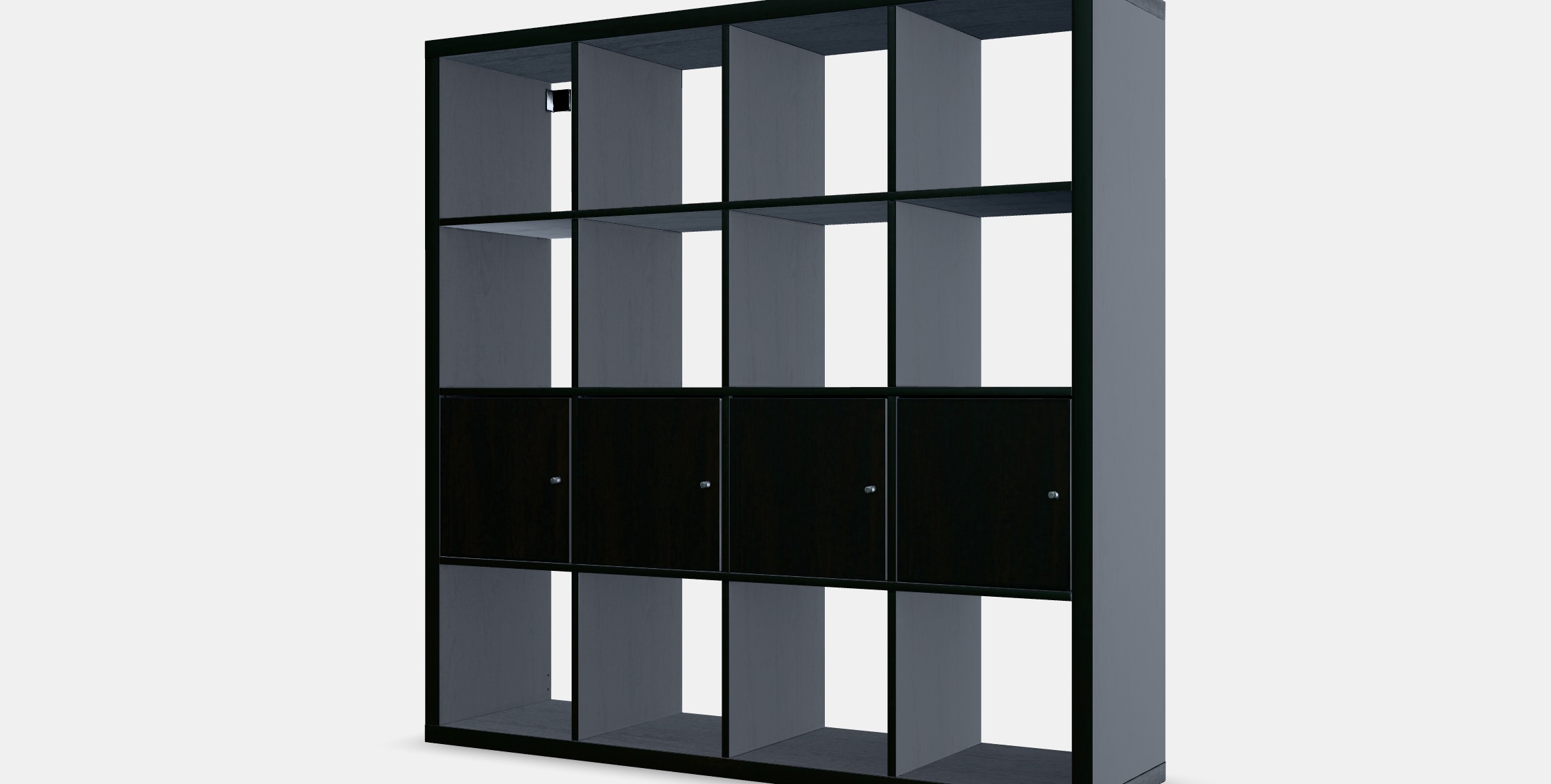 KALLAX Shelving unit with 4 inserts 16 Low-poly 3D model_13