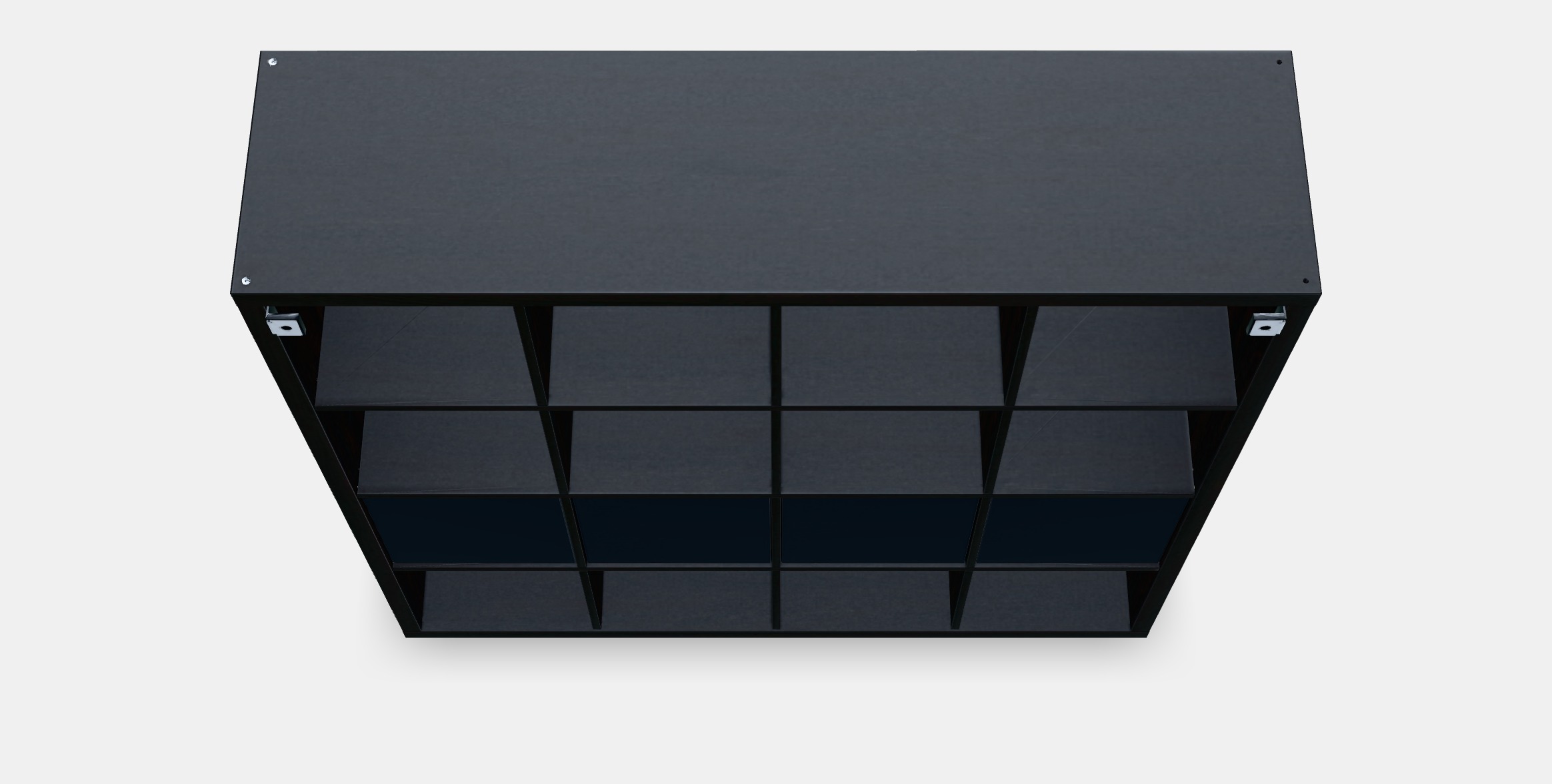 KALLAX Shelving unit with 4 inserts 16 Low-poly 3D model_3