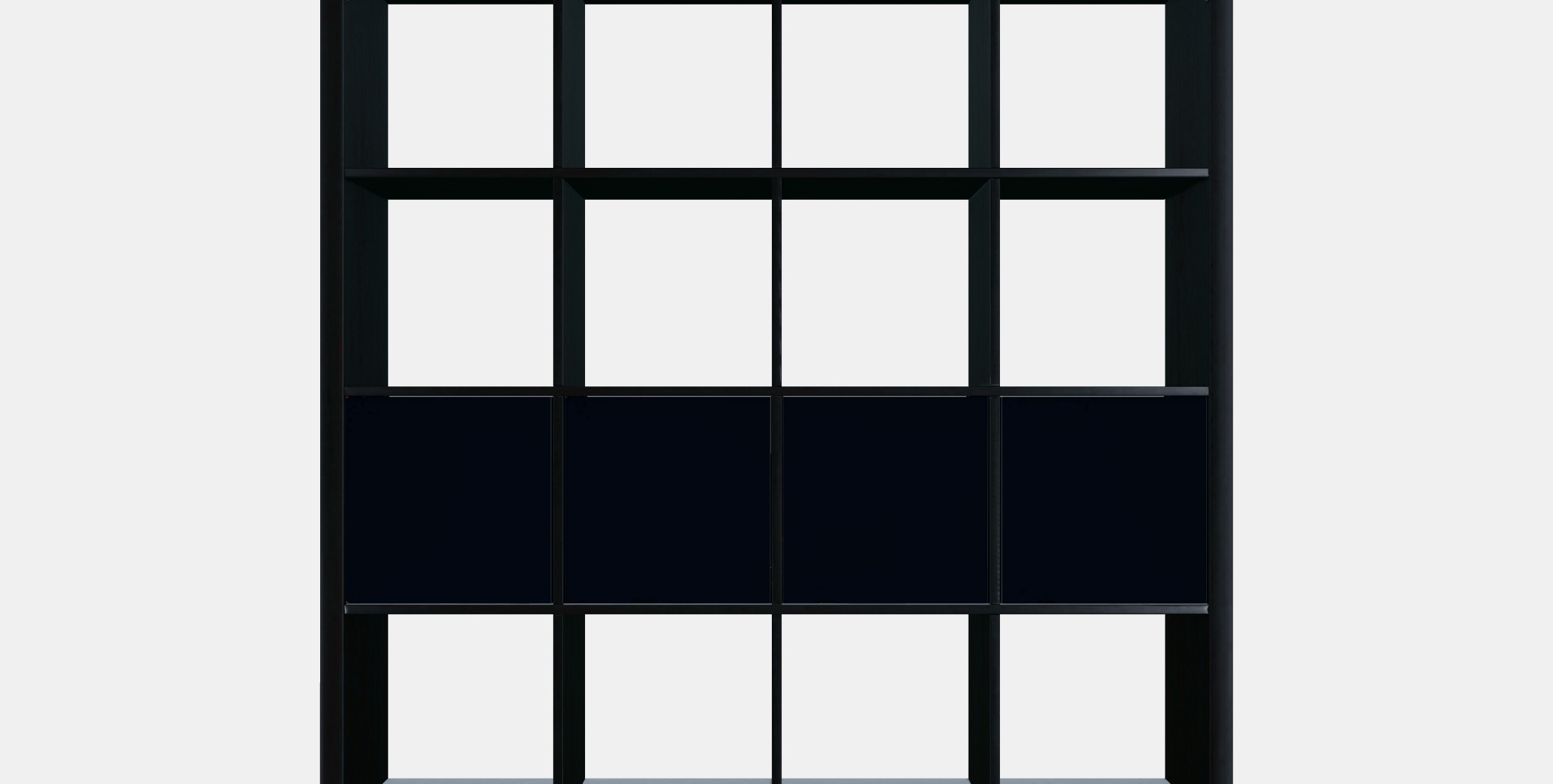 KALLAX Shelving unit with 4 inserts 16 Low-poly 3D model_15