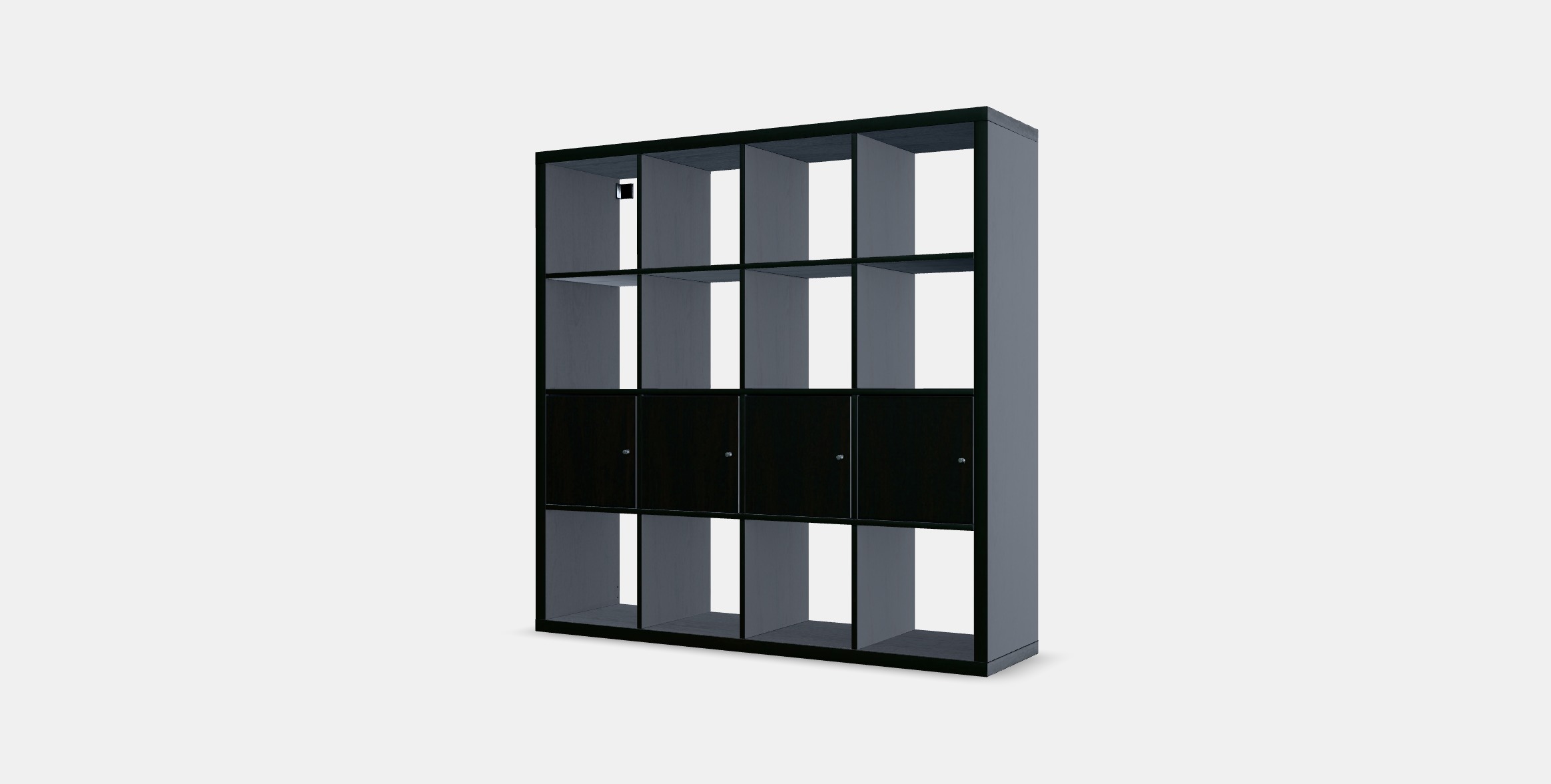 KALLAX Shelving unit with 4 inserts 16 Low-poly 3D model_12