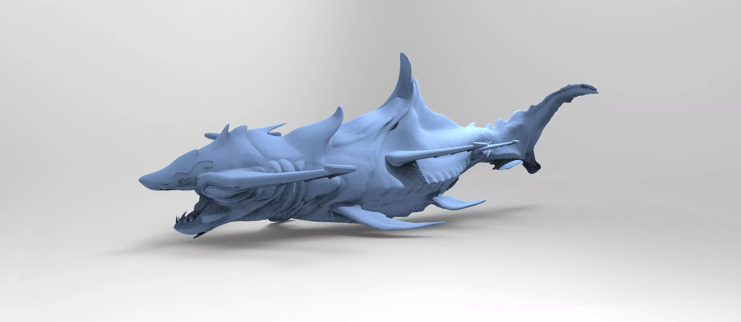 Fantasy Hybrid Shark 2 3D model_0