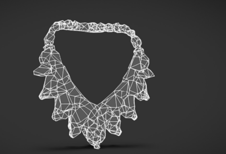Royal Ruby Necklace 3D Model 3dm stl obj 3D print model 3D print model_7