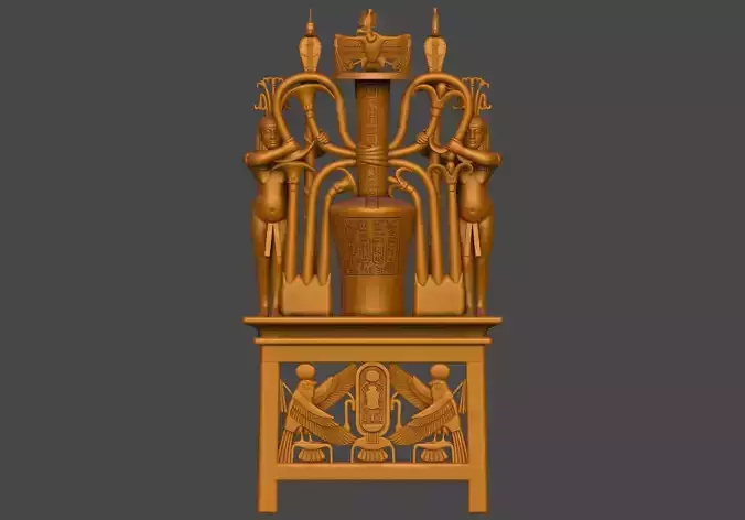 Alabaster Perfume Vase of Tutankhamun 3d printable model 3D print model