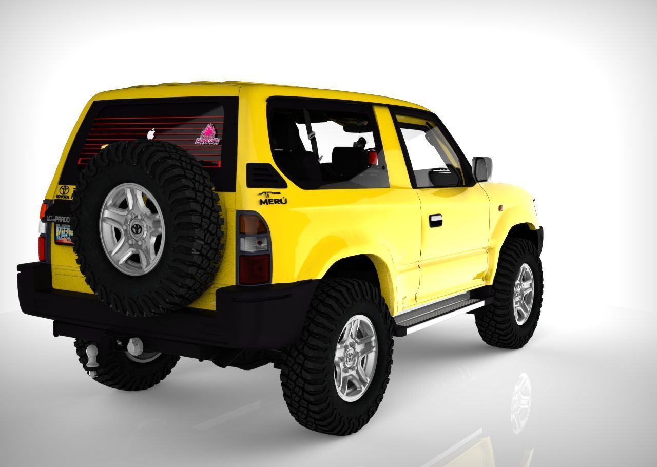 Toyota Meru Higt Poly  3D model_4