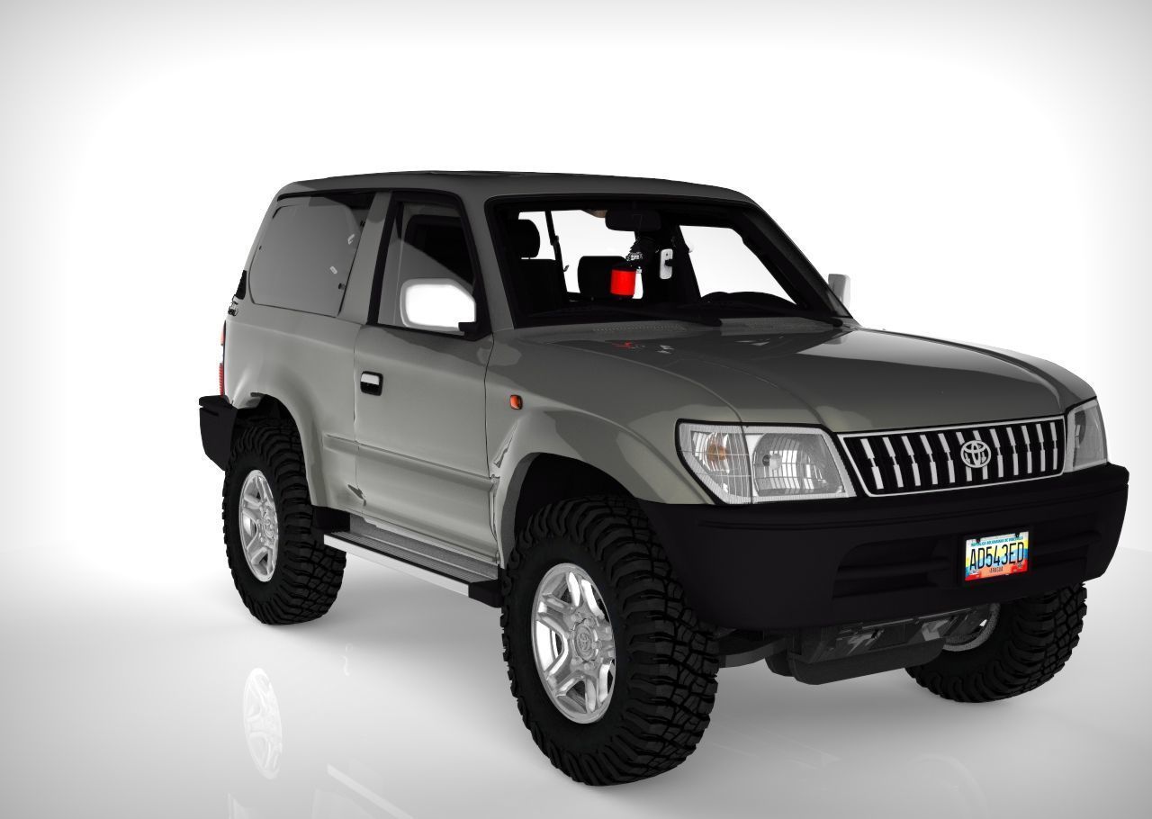 Toyota Meru Higt Poly  3D model_6
