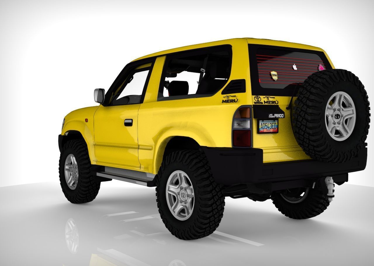 Toyota Meru Higt Poly  3D model_3