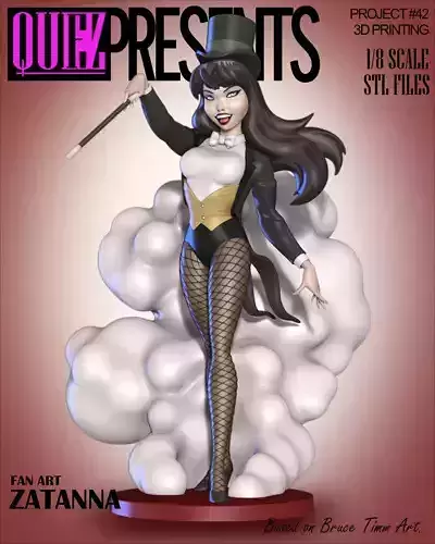 Zatanna Bruce Timm Style 3D print model
