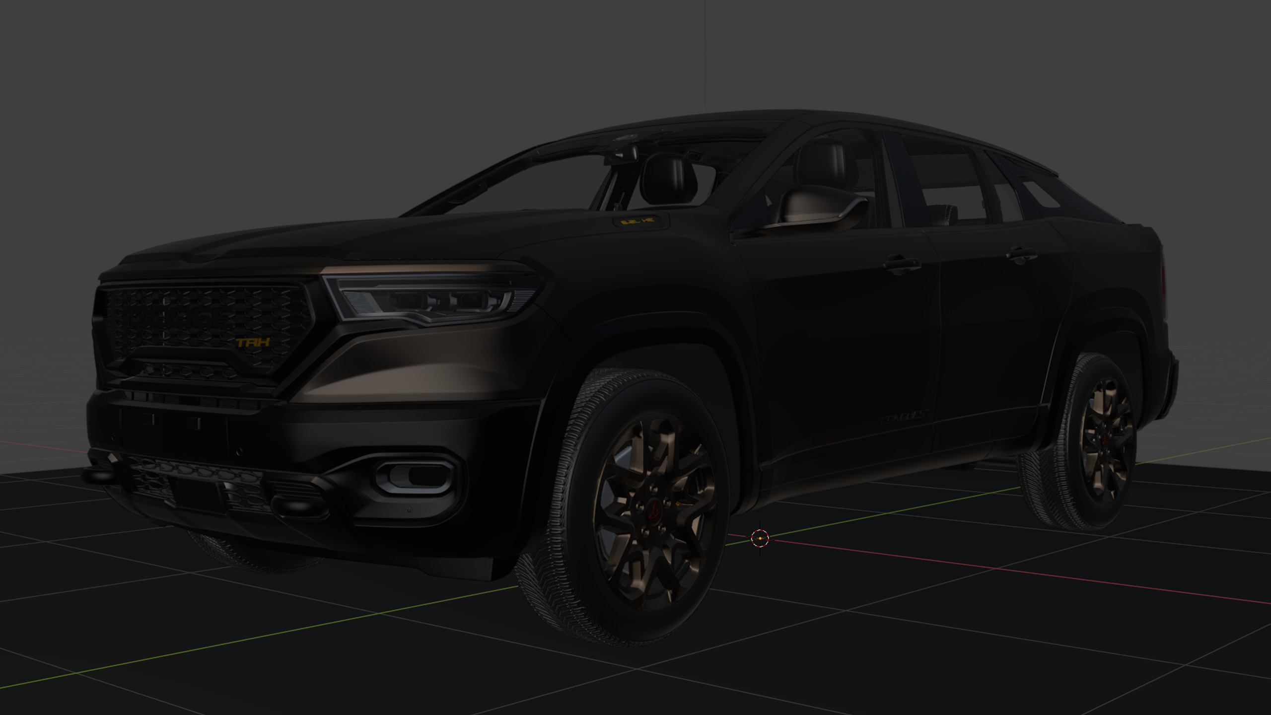 2026 Dodge Conquest TRX Free 3D model_13