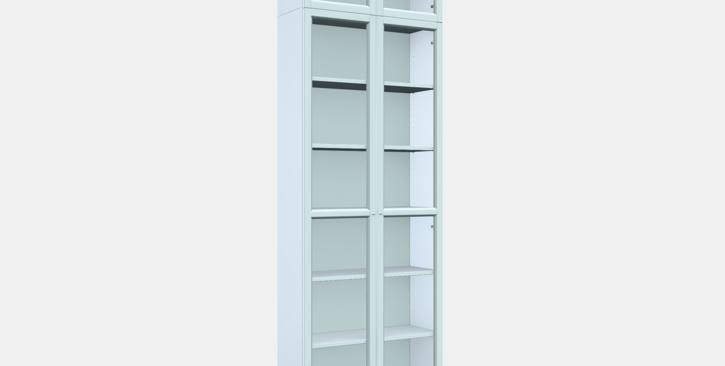 BILLY - OXBERG Bookcase 15 Low-poly 3D model_8