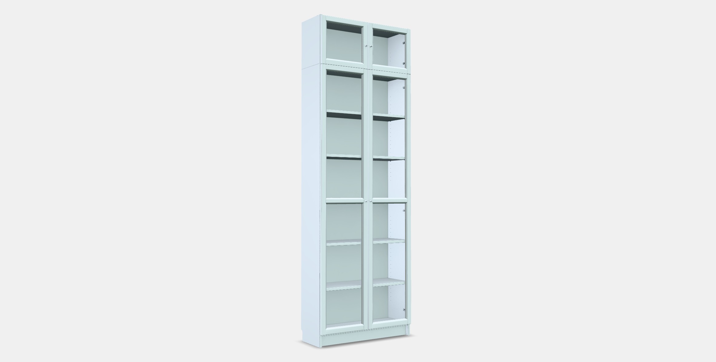 BILLY - OXBERG Bookcase 15 Low-poly 3D model_4