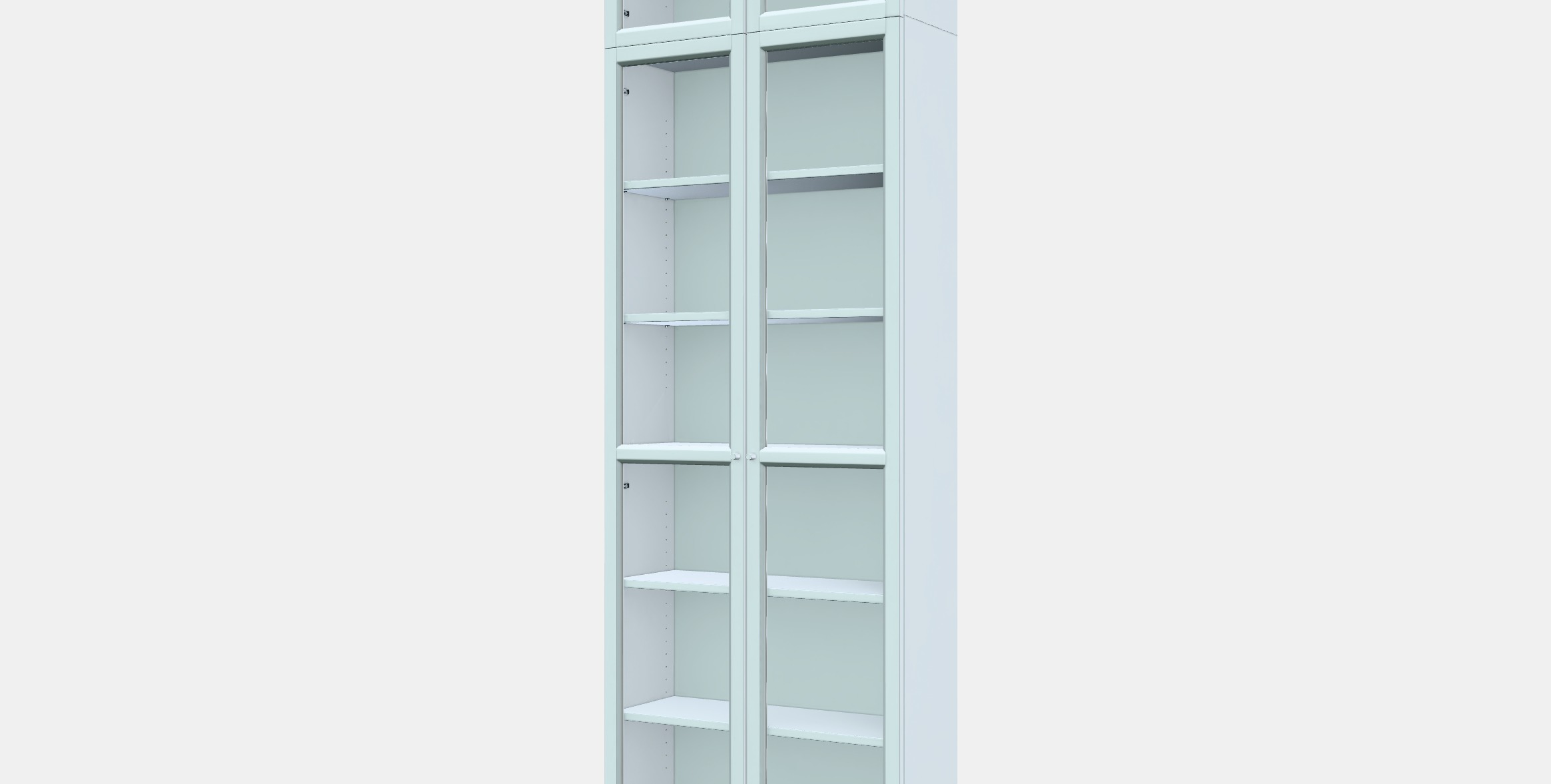BILLY - OXBERG Bookcase 15 Low-poly 3D model_13