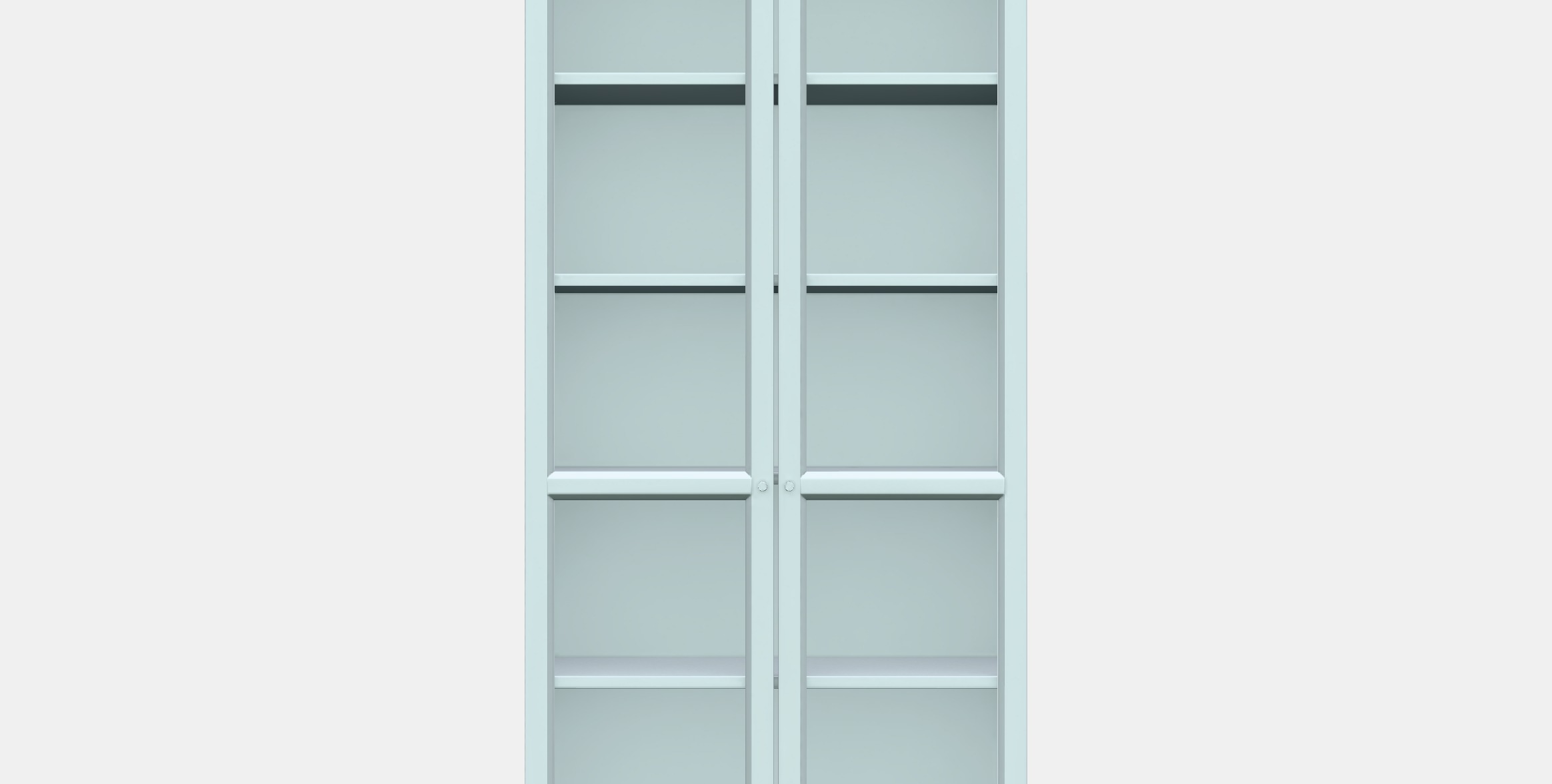 BILLY - OXBERG Bookcase 15 Low-poly 3D model_11