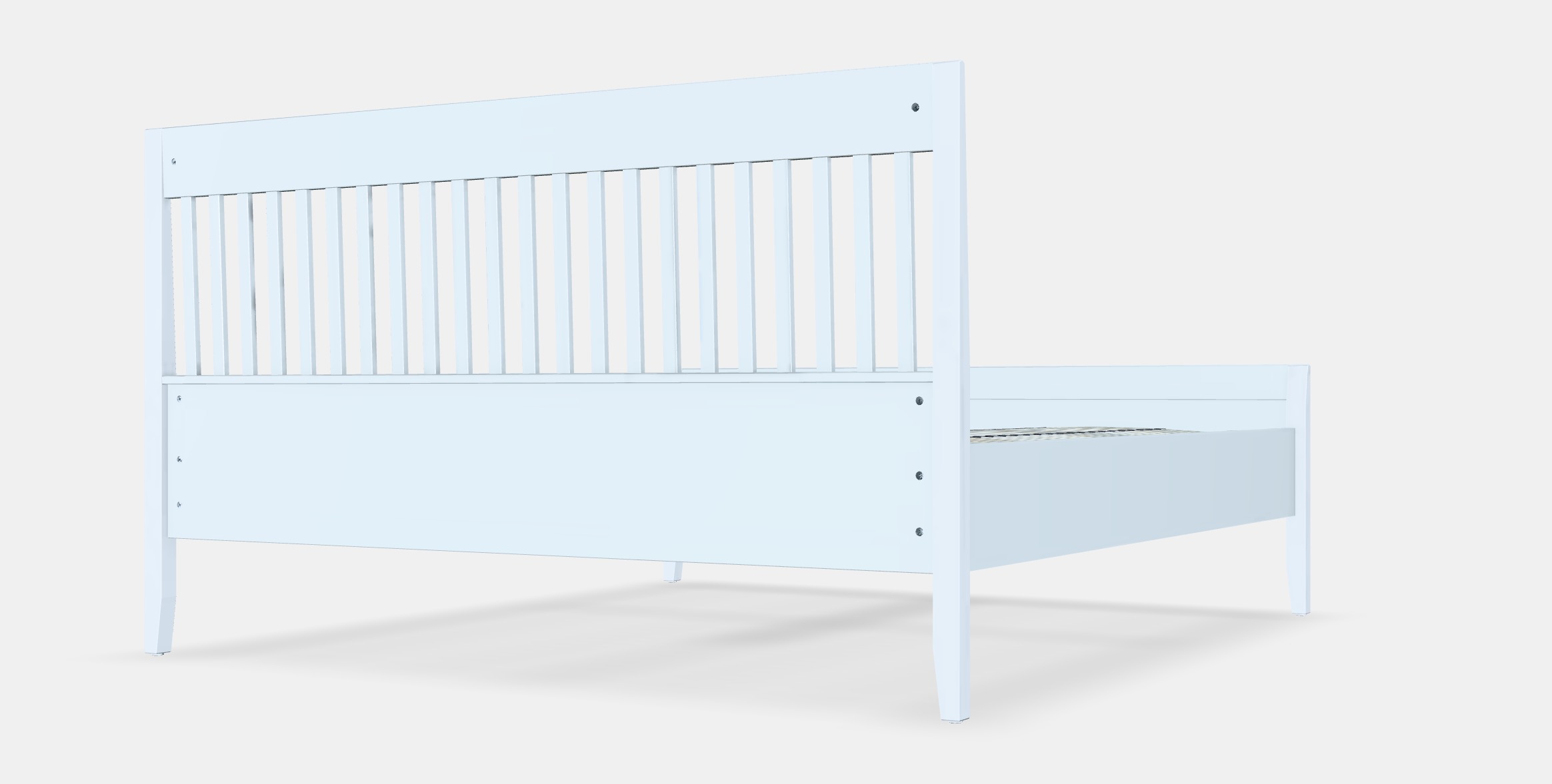 IDANAS Bed frame 19 Low-poly 3D model_6