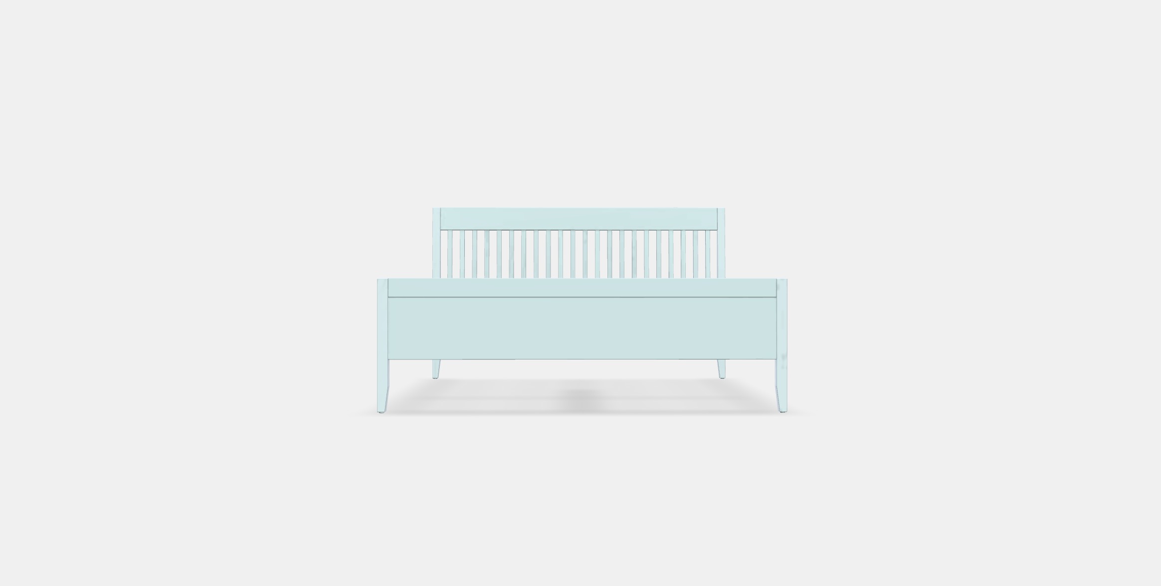 IDANAS Bed frame 19 Low-poly 3D model_10