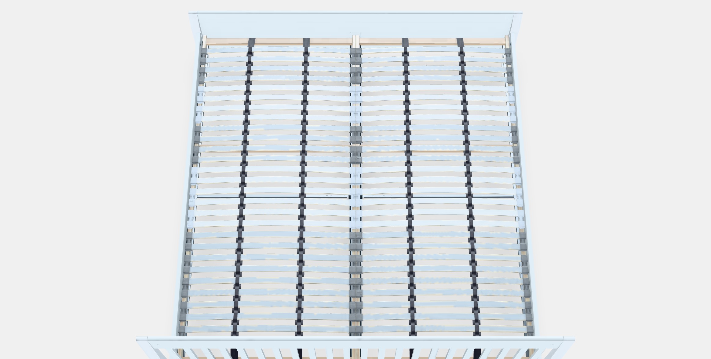 IDANAS Bed frame 19 Low-poly 3D model_4