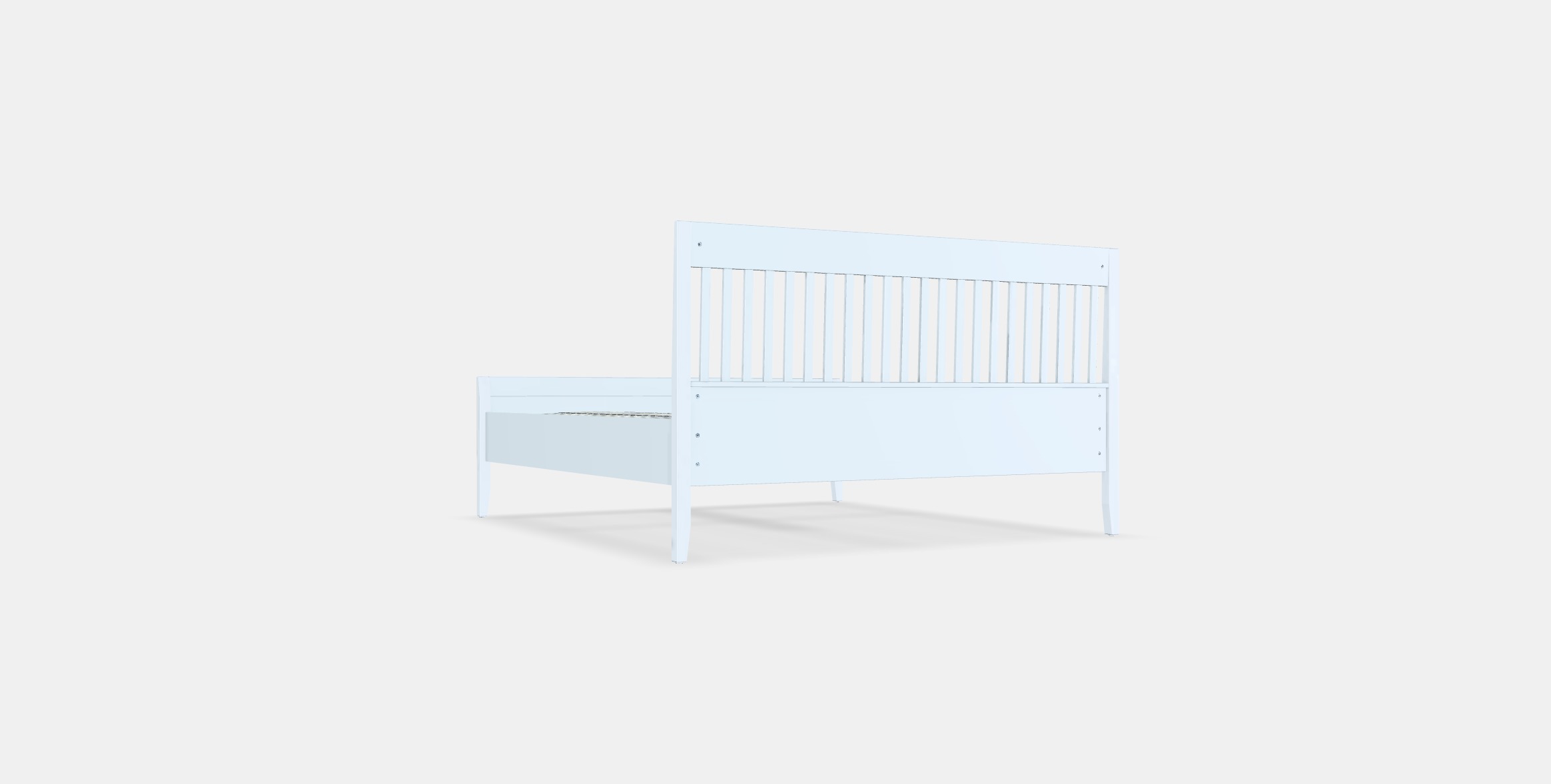 IDANAS Bed frame 19 Low-poly 3D model_16