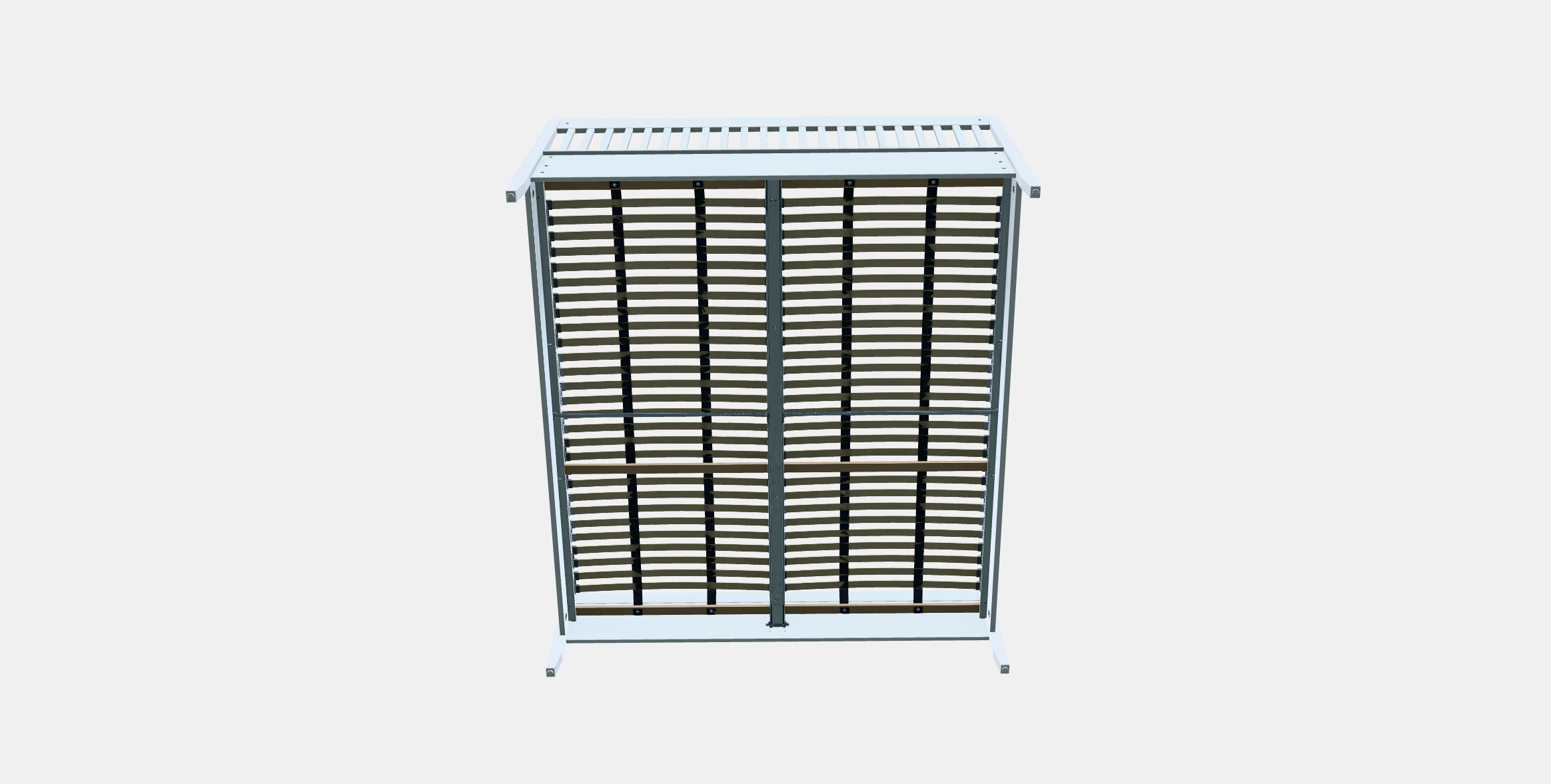 IDANAS Bed frame 19 Low-poly 3D model_7