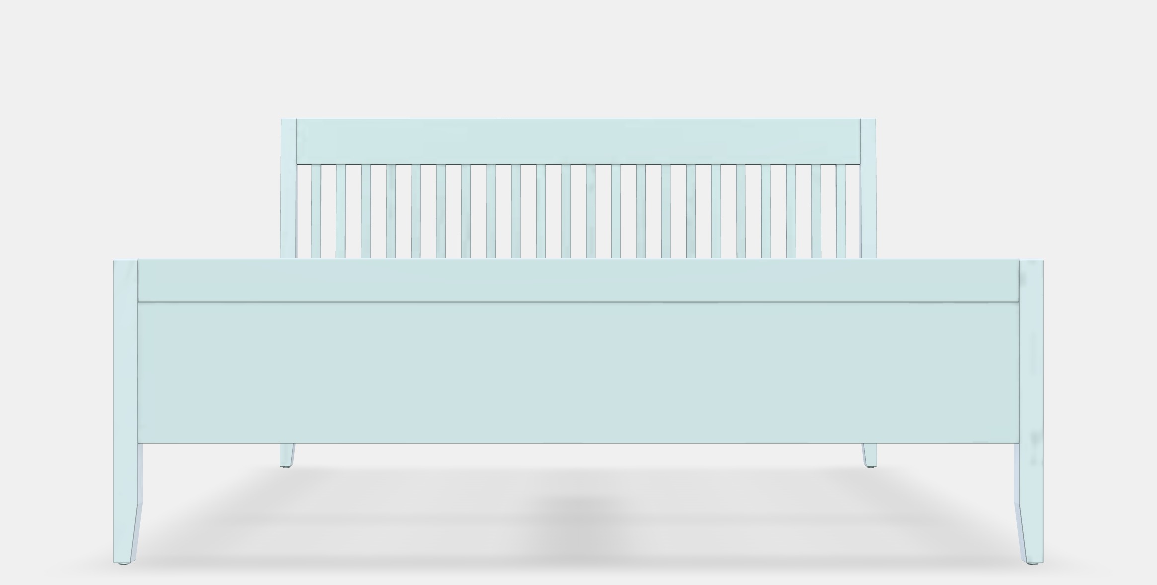 IDANAS Bed frame 19 Low-poly 3D model_11