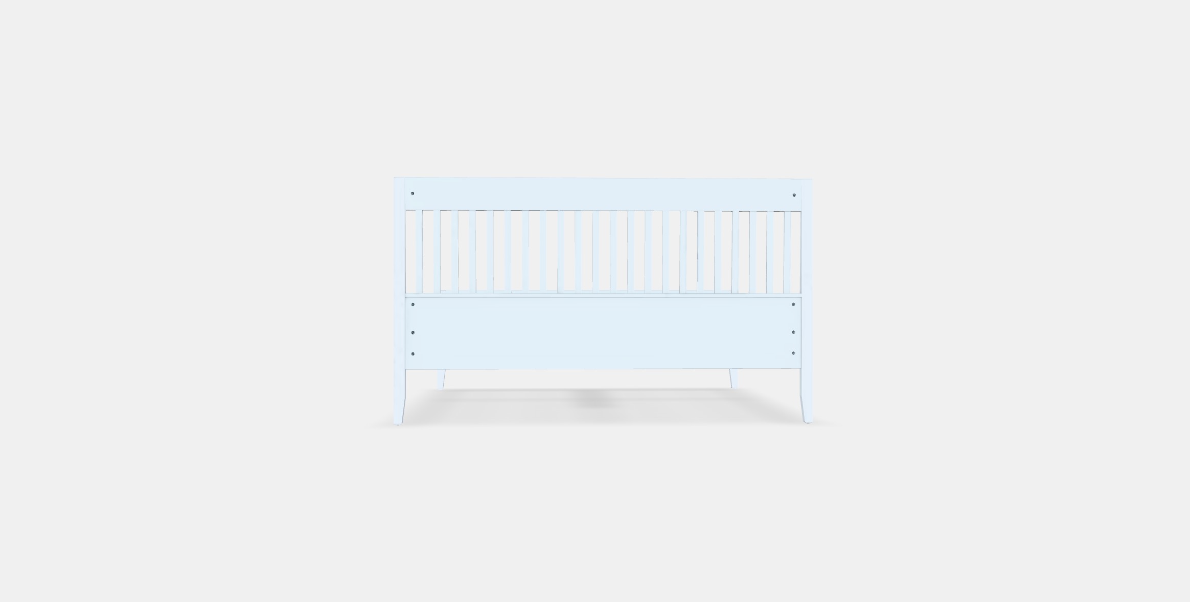 IDANAS Bed frame 19 Low-poly 3D model_14