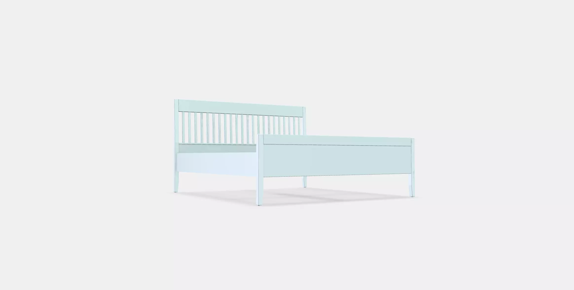 IDANAS Bed frame 19 Low-poly 3D model_0