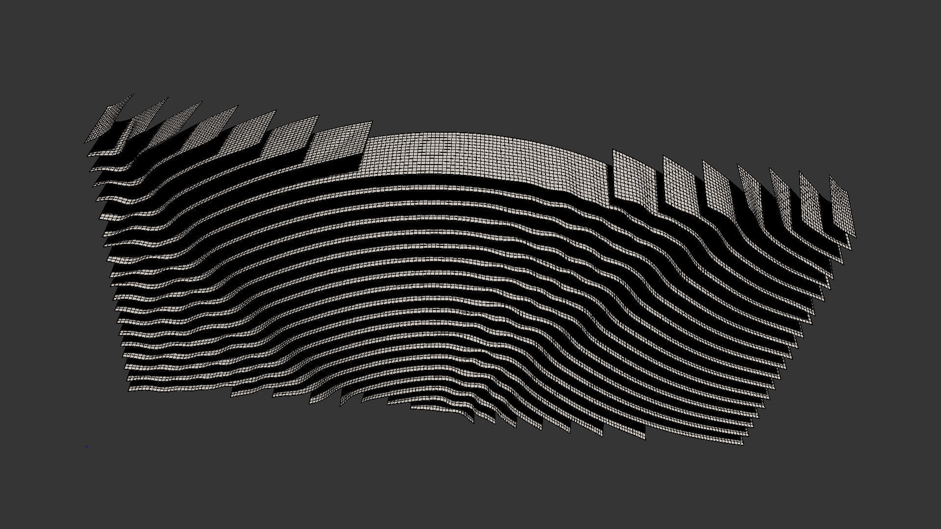 decorative fabric ceiling 3D model_7