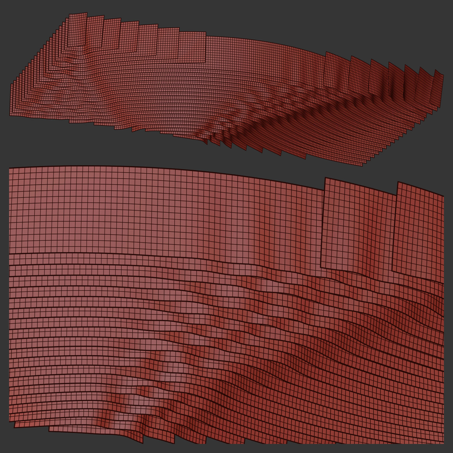 decorative fabric ceiling 3D model_3