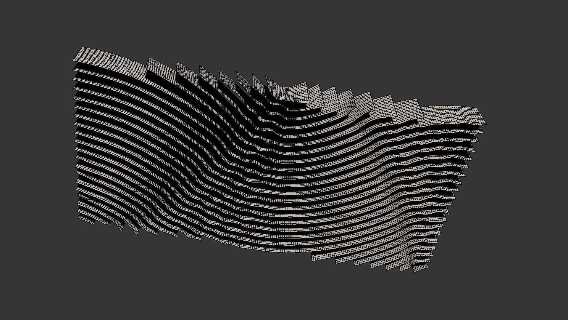 decorative fabric ceiling 3D model_6