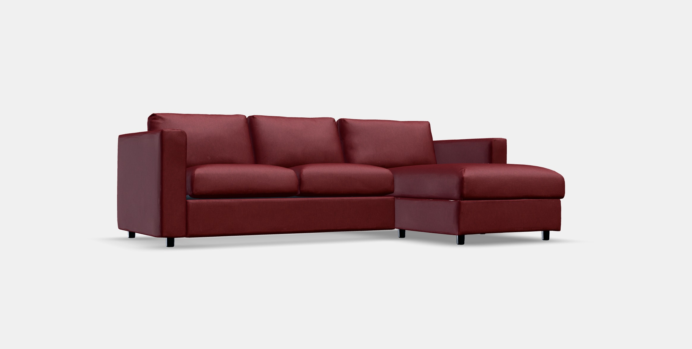 VIMLE Cover for 3-seat sofa 6 Low-poly 3D model_9