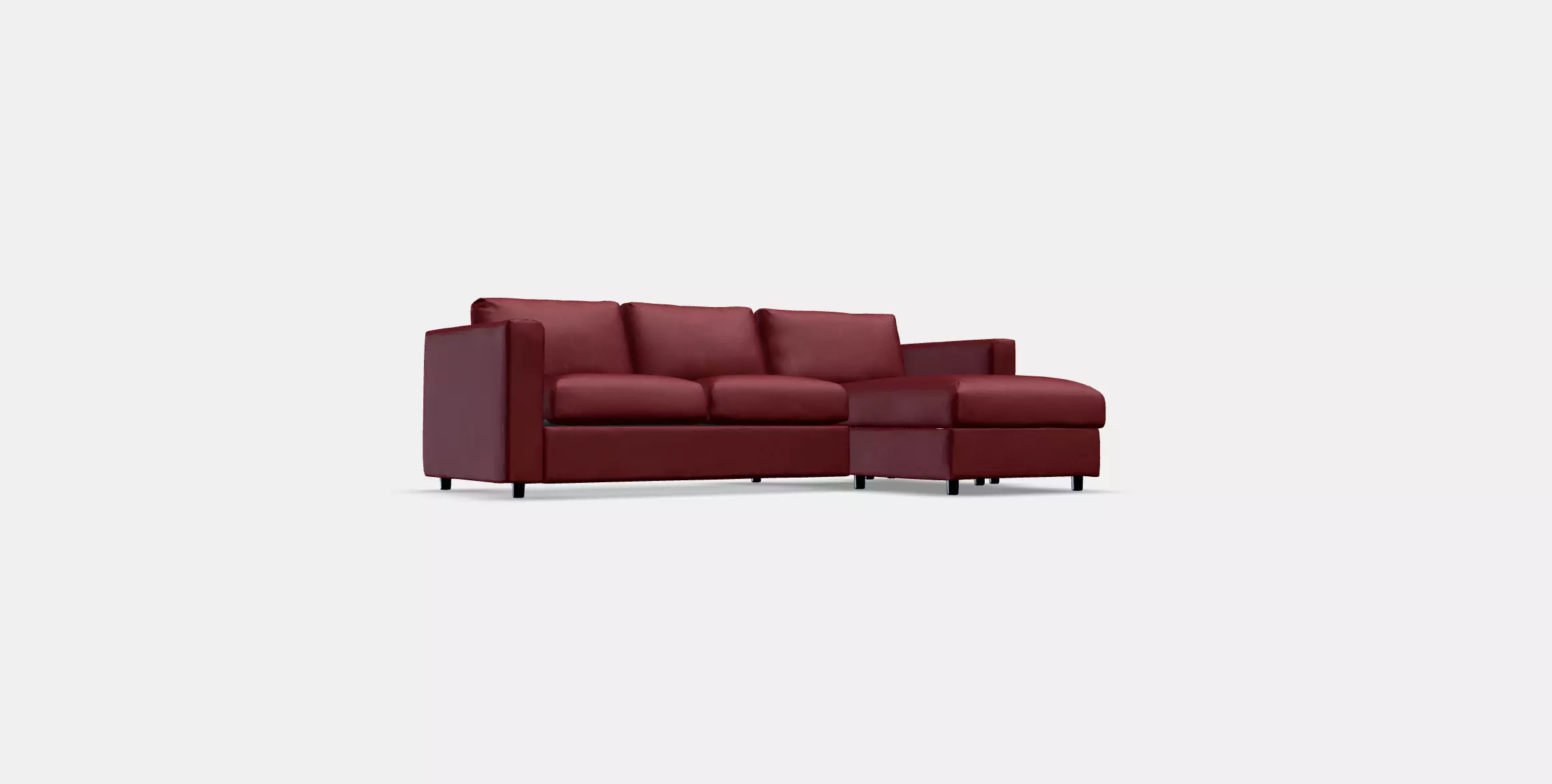 VIMLE Cover for 3-seat sofa 6 Low-poly 3D model_0
