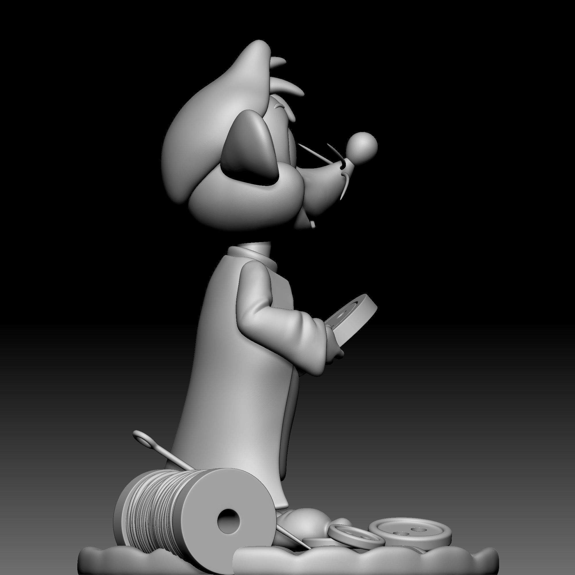 Mouse - Jap - Cinderella - 020 3D print model_6