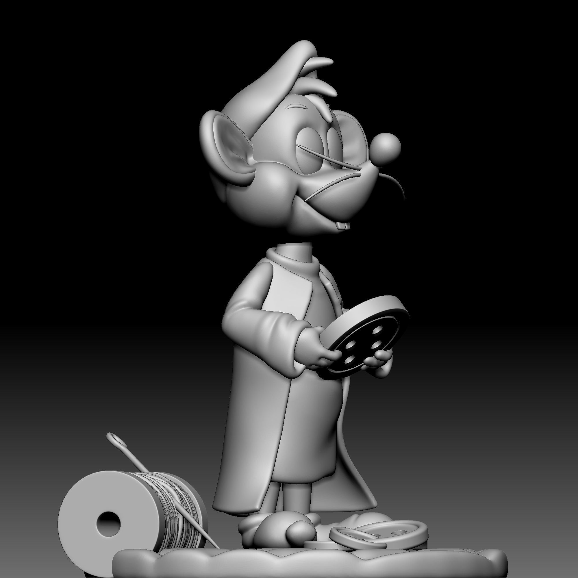 Mouse - Jap - Cinderella - 020 3D print model_7