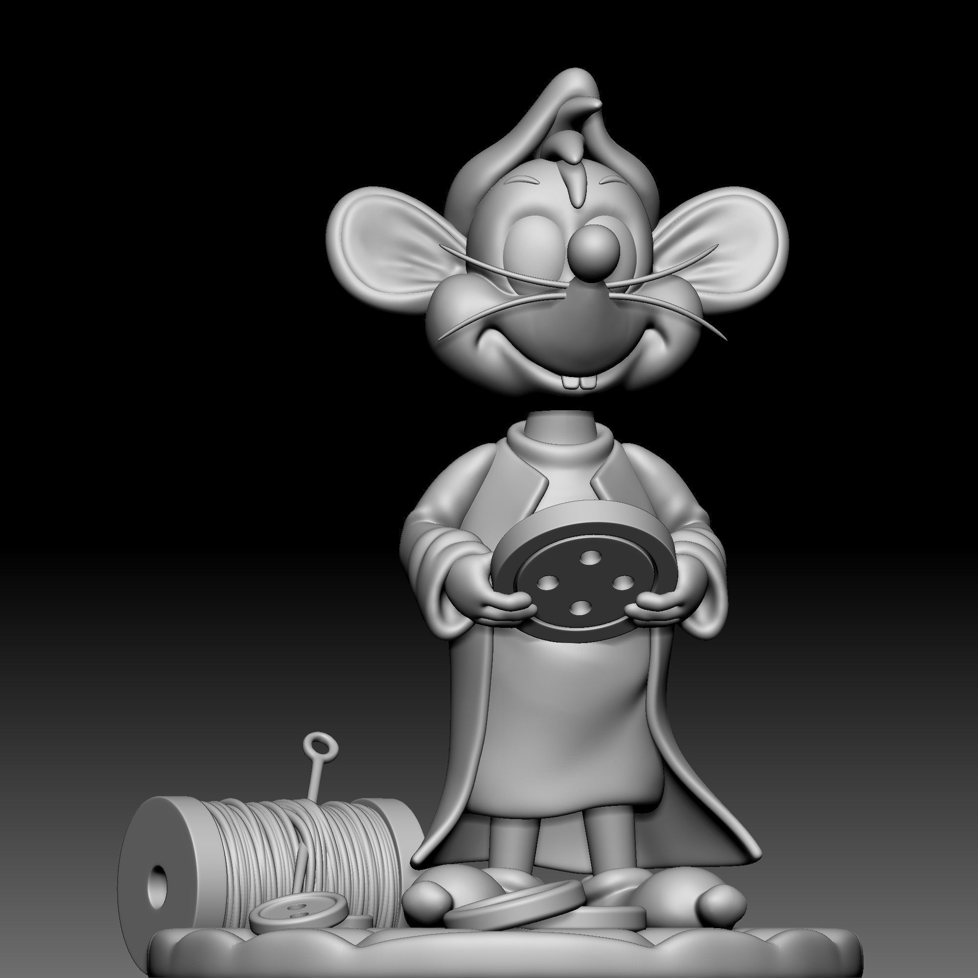 Mouse - Jap - Cinderella - 020 3D print model_8