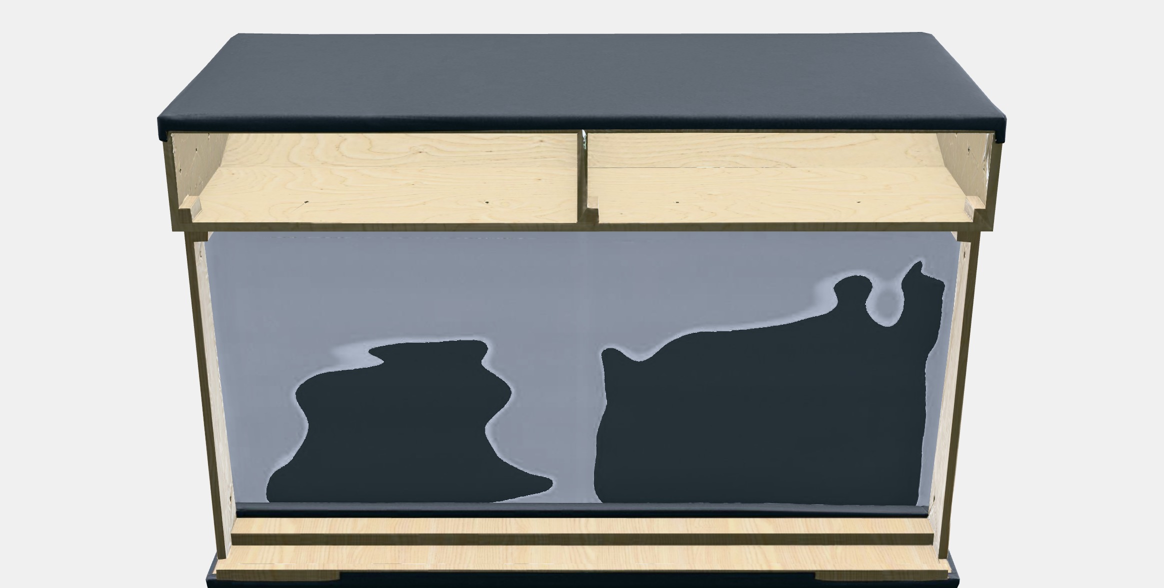 VIMLE Cover for 2-seat section 1 Low-poly 3D model_7