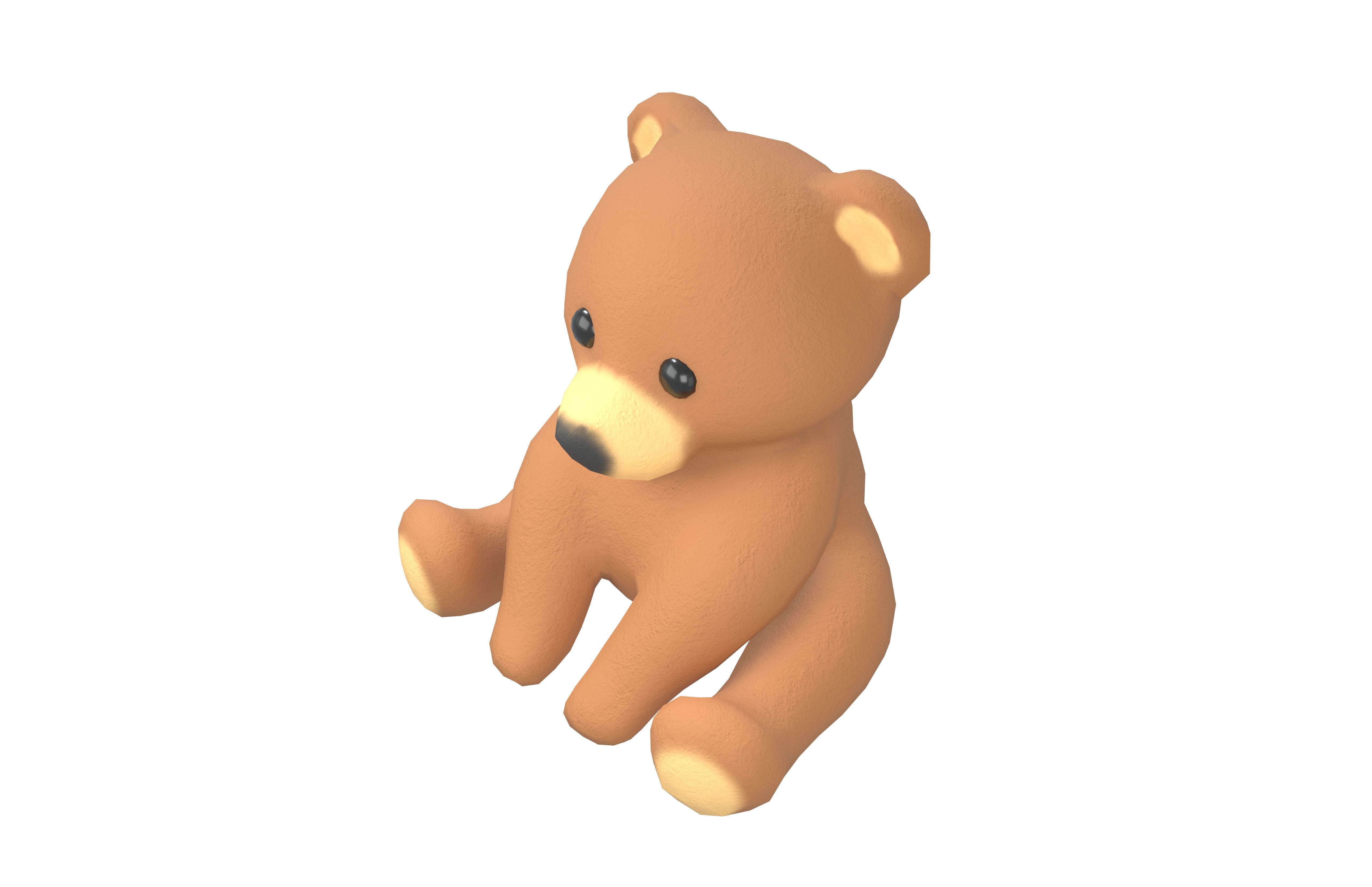 Little Bear Character v1 001 Low-poly 3D model_1