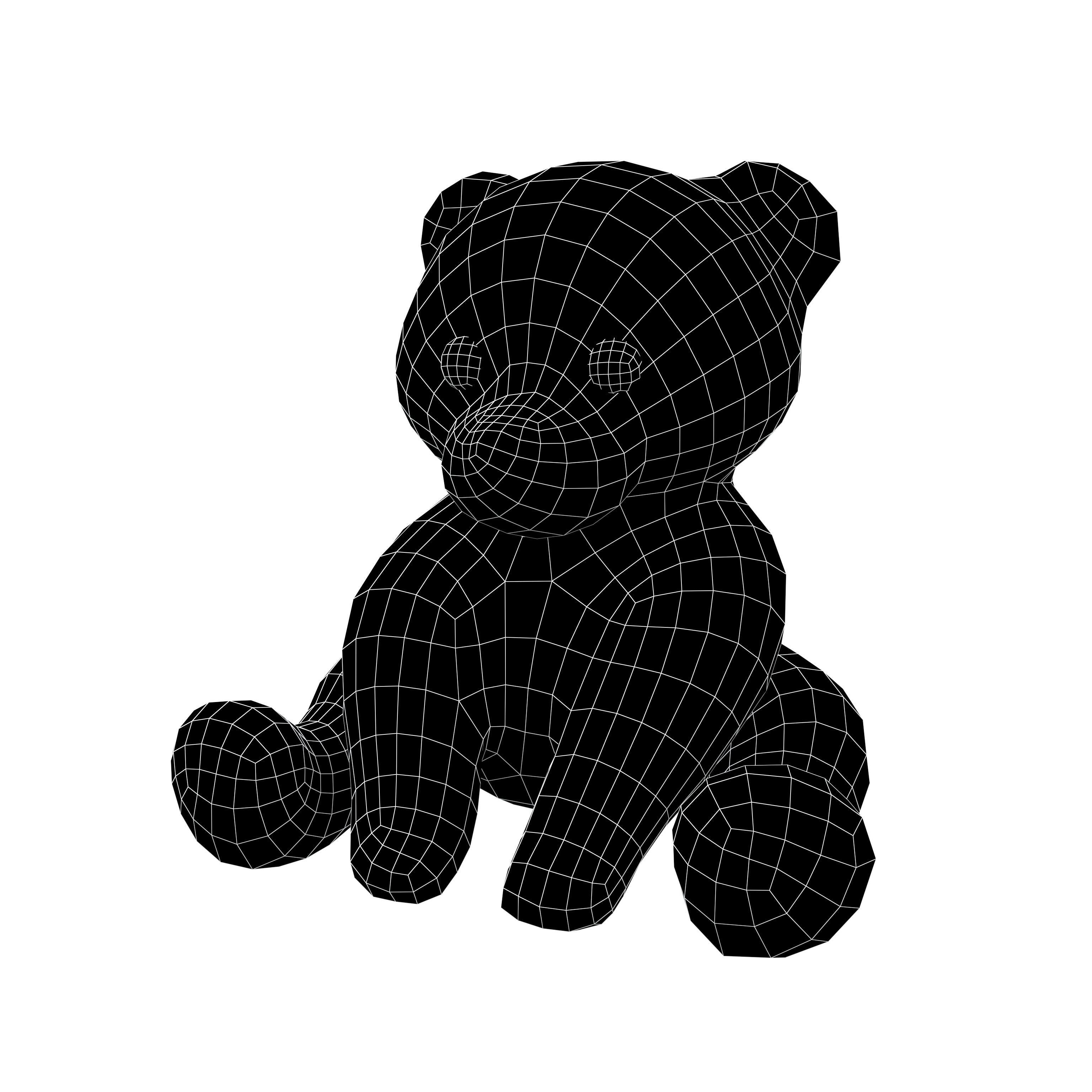 Little Bear Character v1 001 Low-poly 3D model_6