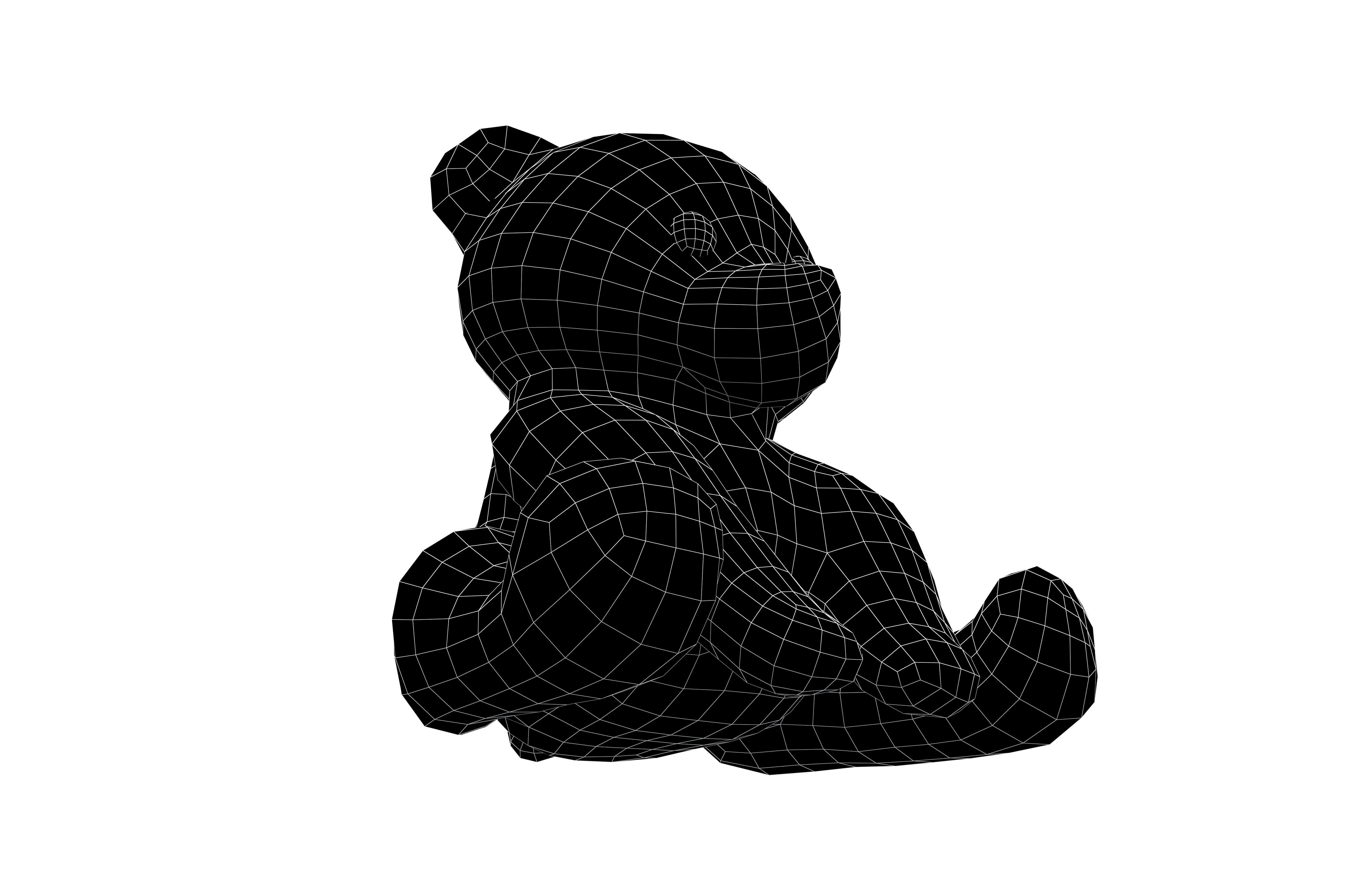Little Bear Character v1 001 Low-poly 3D model_5